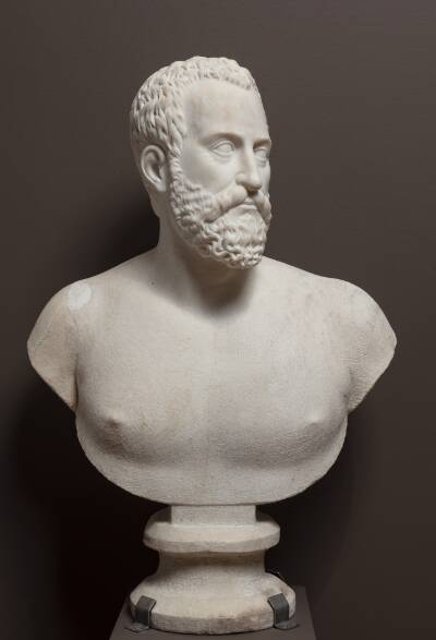 Buste af Ottavio Farnese (1520-1586), hertug af Camerino. Parma og Piacenza