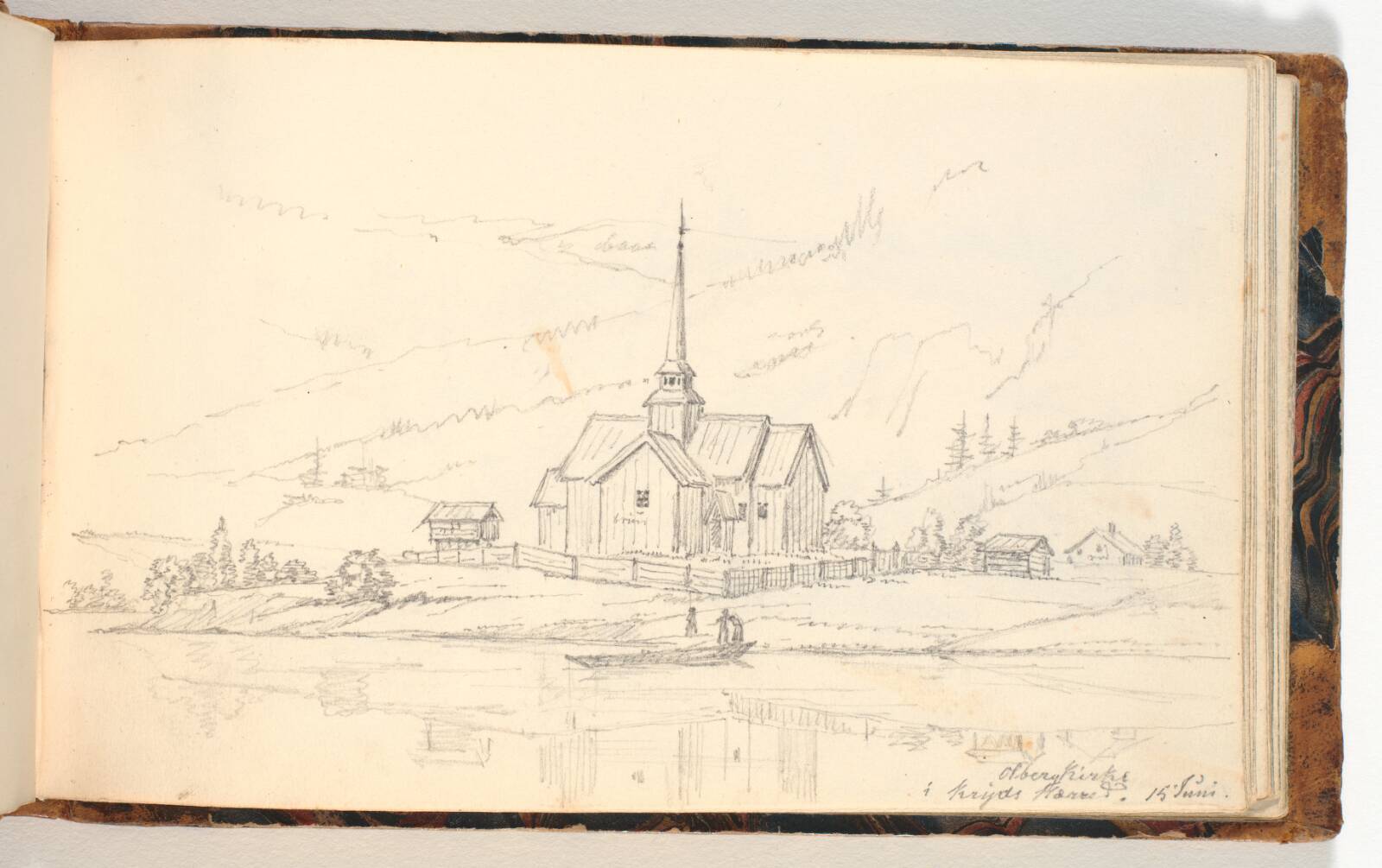 Olberg kirke, Martinus Rørbye, 1832