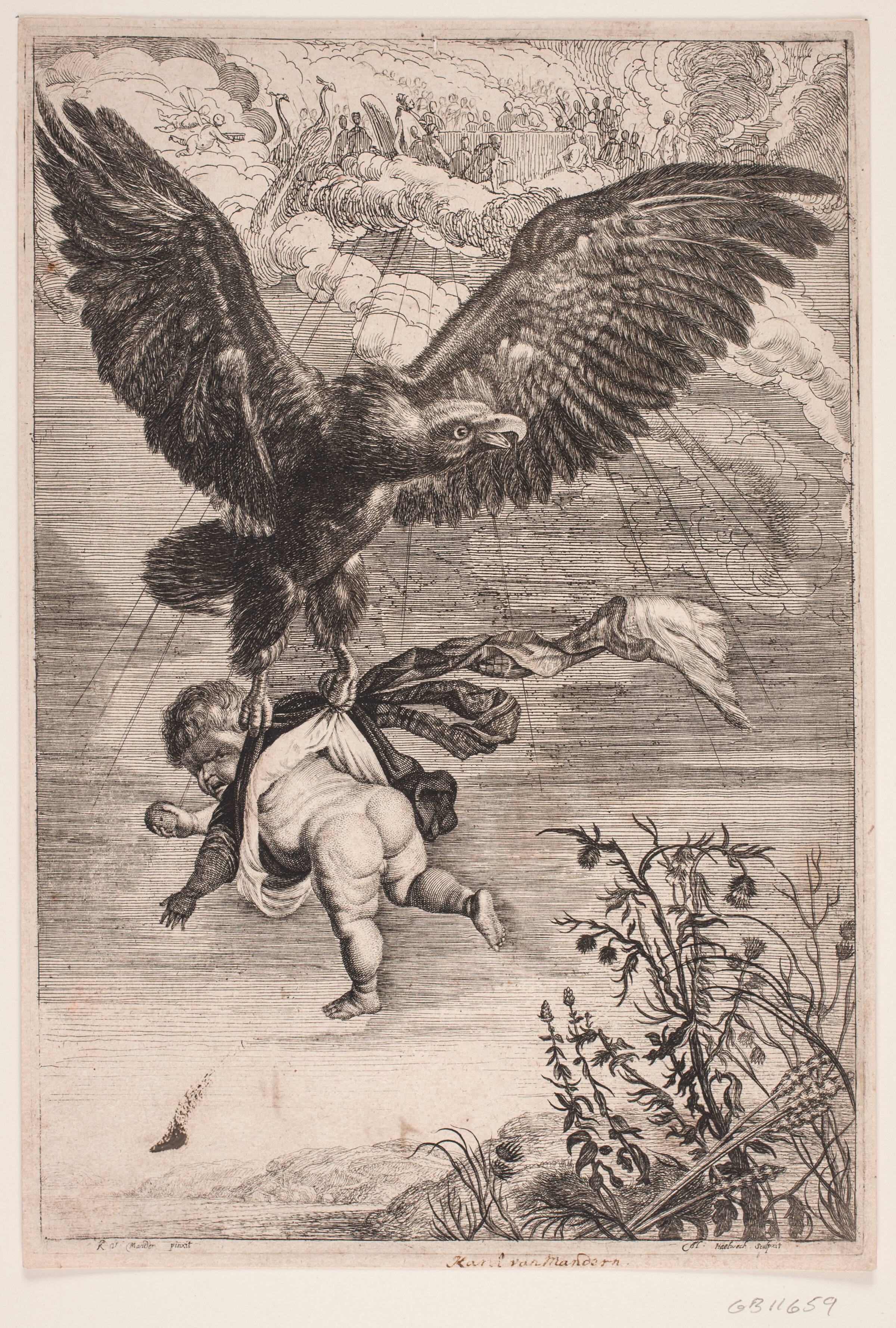 Ganymedes bortføres af ørnen, Albert Haelwegh, 1643-1647