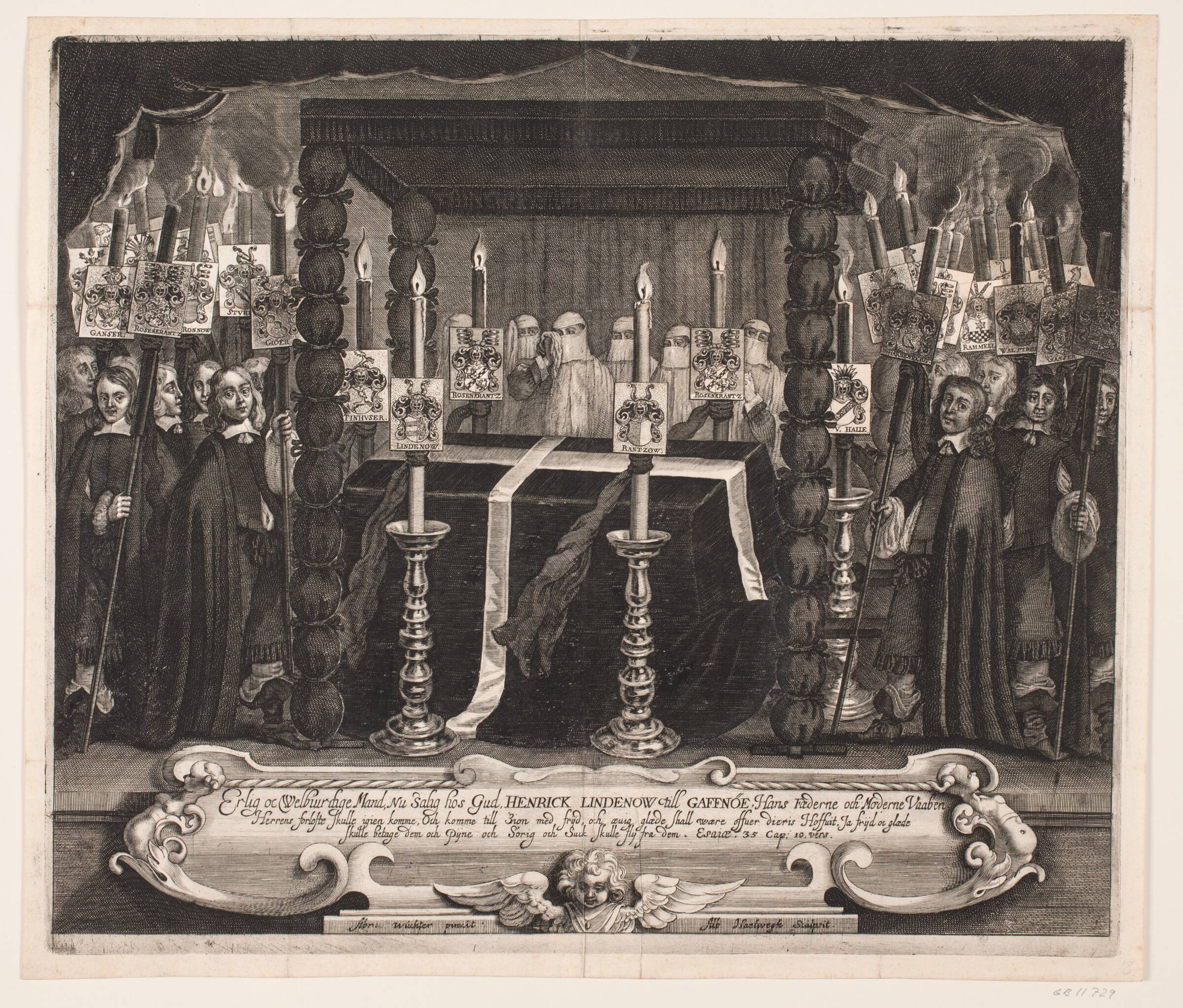 Henrik Lindenows båre, Albert Haelwegh, 1653-1657