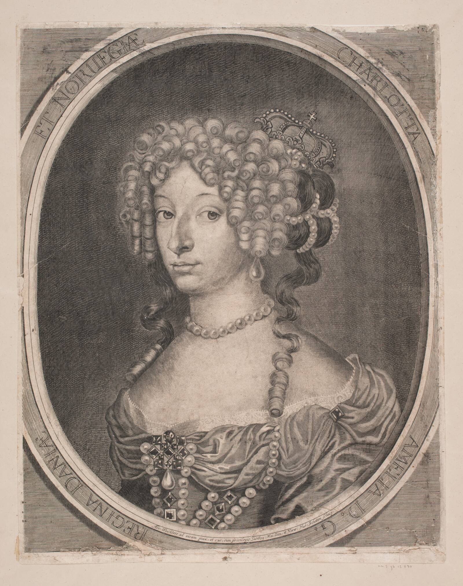 Dronning Charlotte Amalie, Hubert Schaten, 1670-1679
