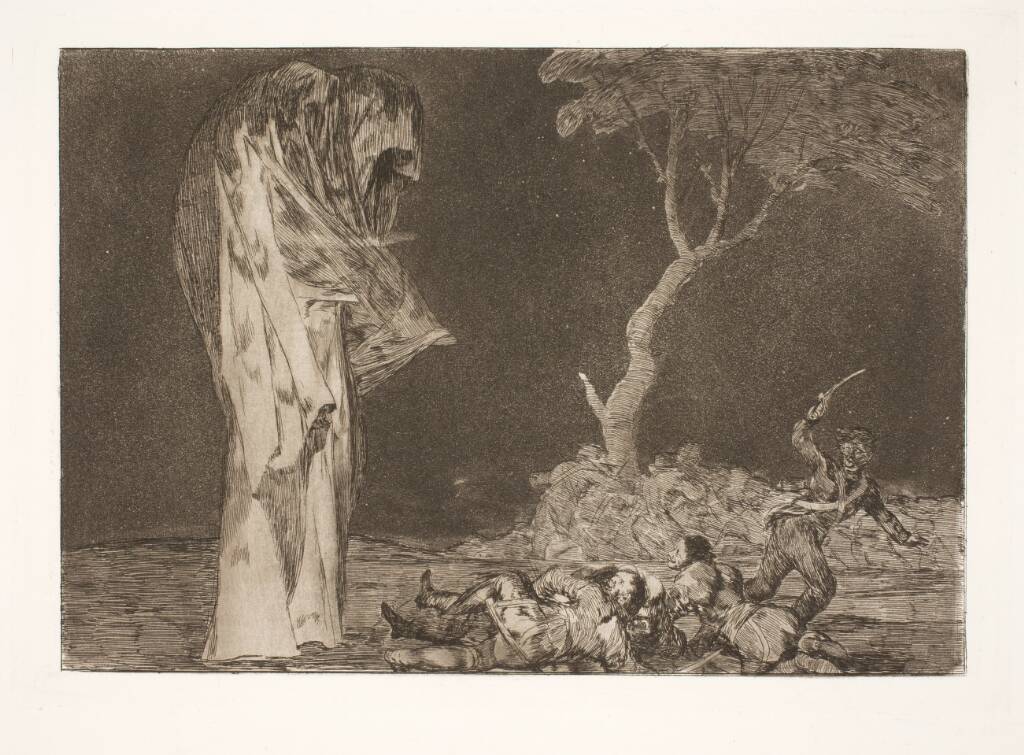 Den tåbelige frygt (Tab ikke anseelse på grund af frygt), Francisco de Goya, 1815-1824
