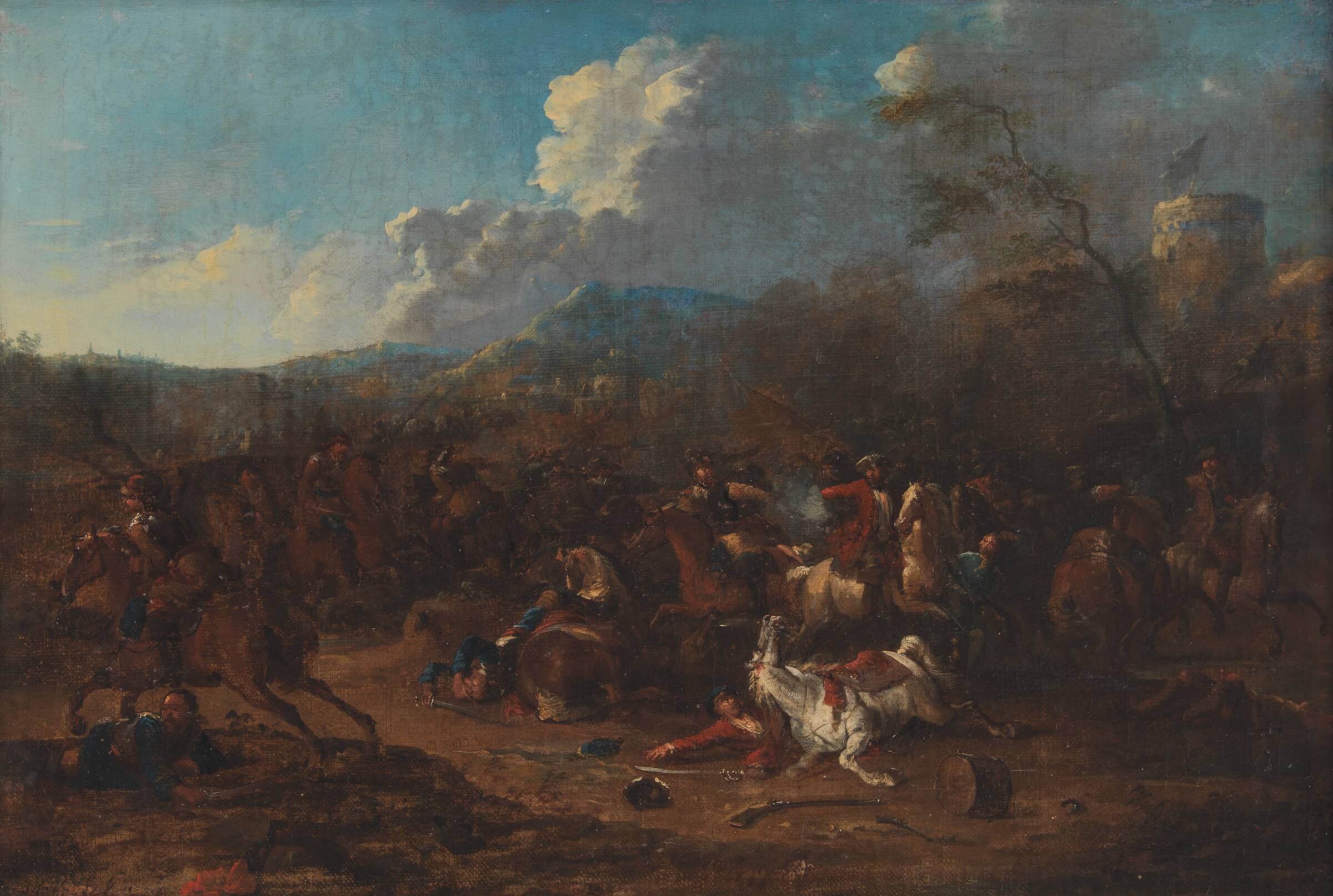 Rytterbatalje ved en fæstning, Karel Breydel, 1693-1733