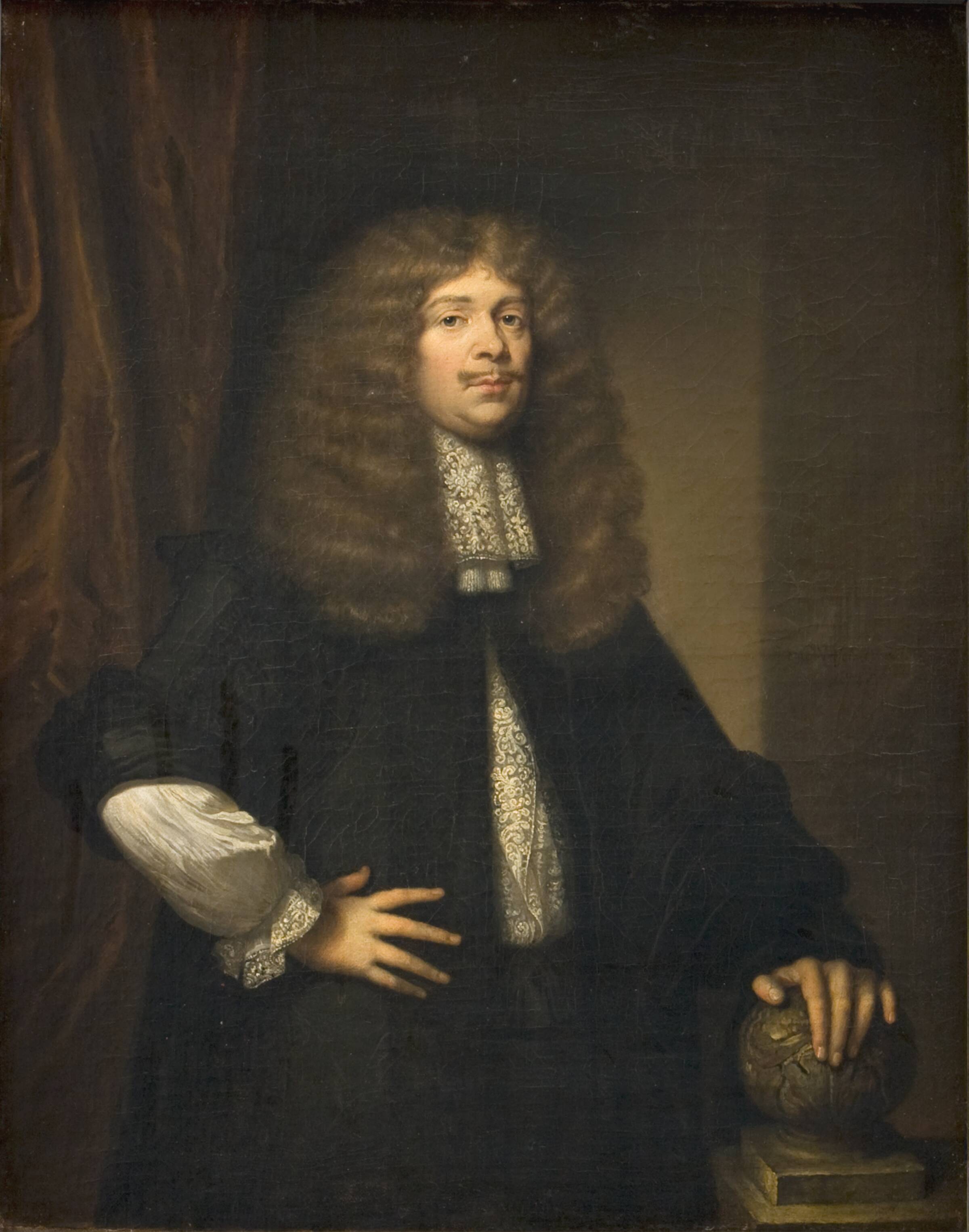 Portræt af Coenraad von Beuningen (1622-1693)?, borgmester i Amsterdam, Caspar Netscher, 1675