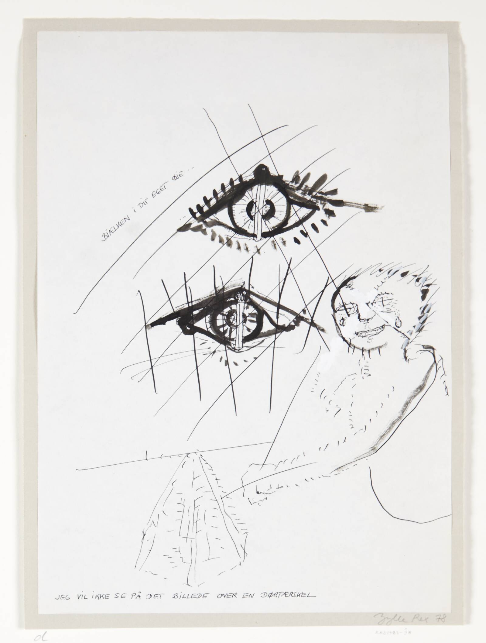 Tegning, Jytte Rex, 1978