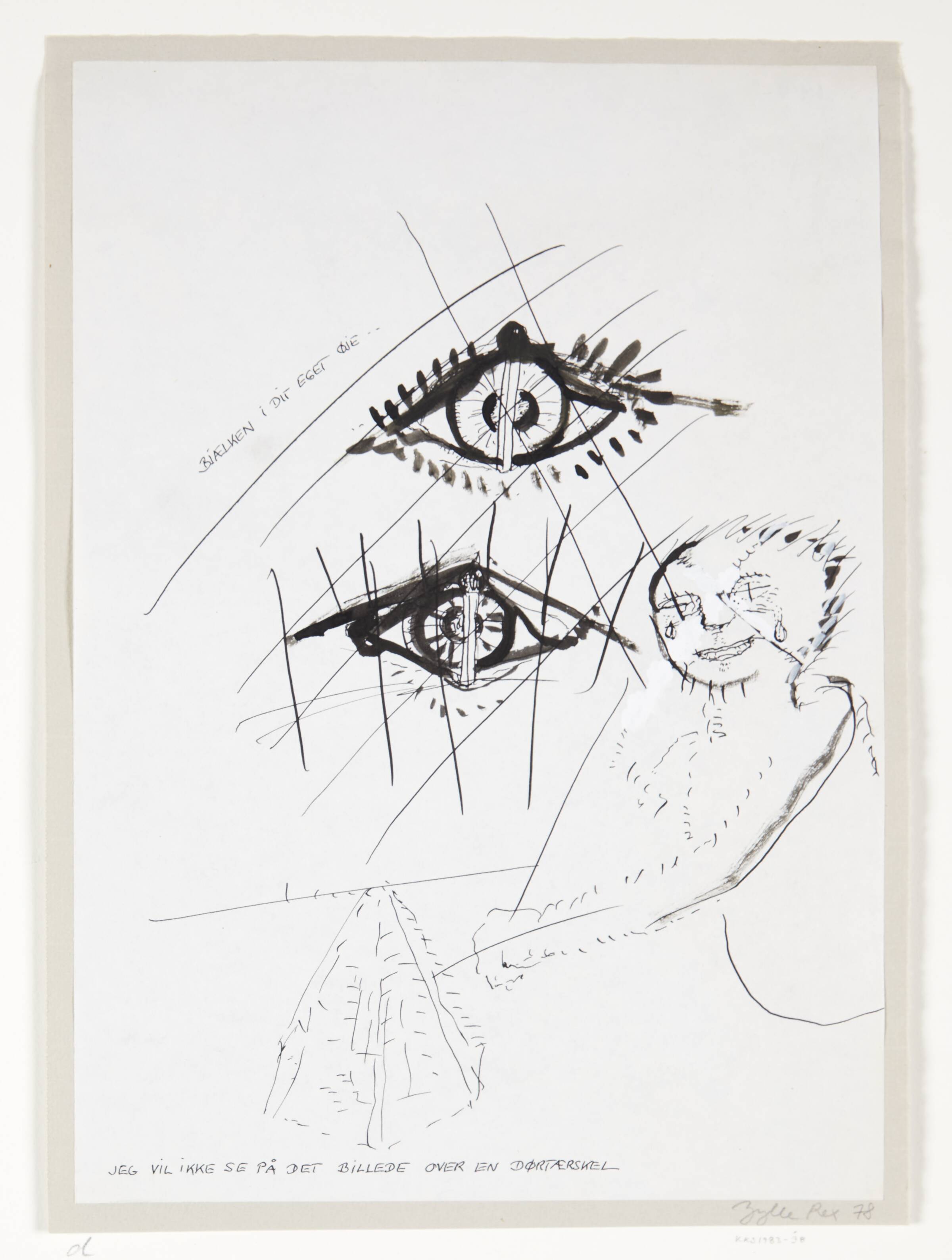 Tegning, Jytte Rex, 1978