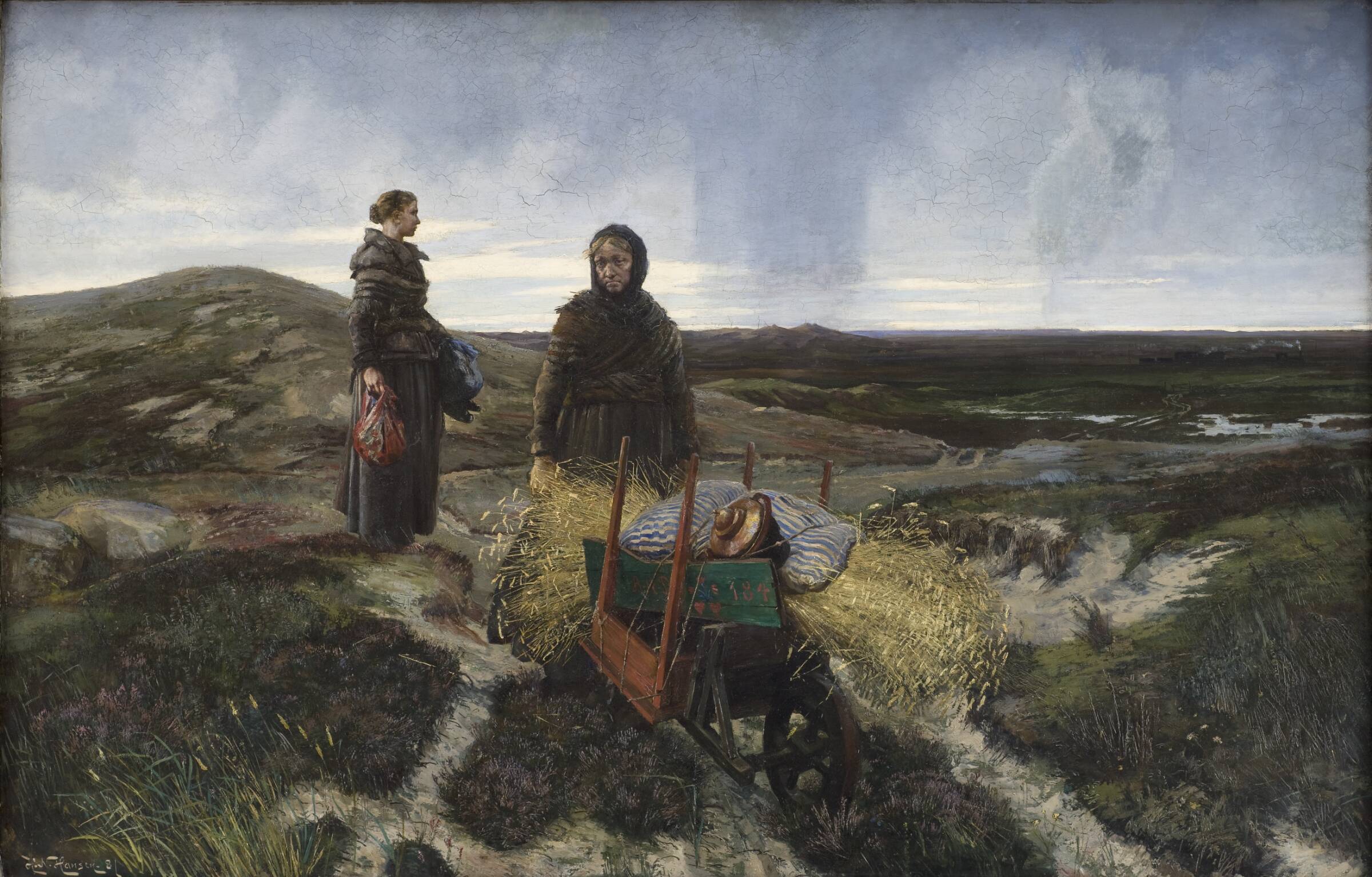 Kvinder på heden, Hans Nikolaj Hansen, 1881