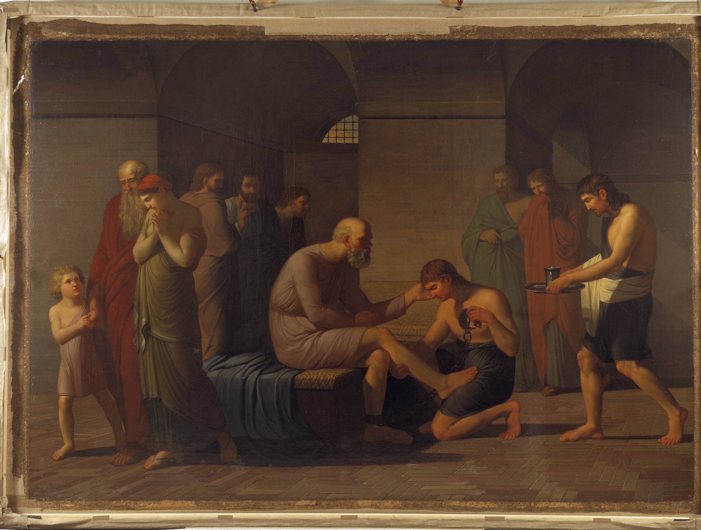 Sokrates' død, C.F. Høyer, 1808