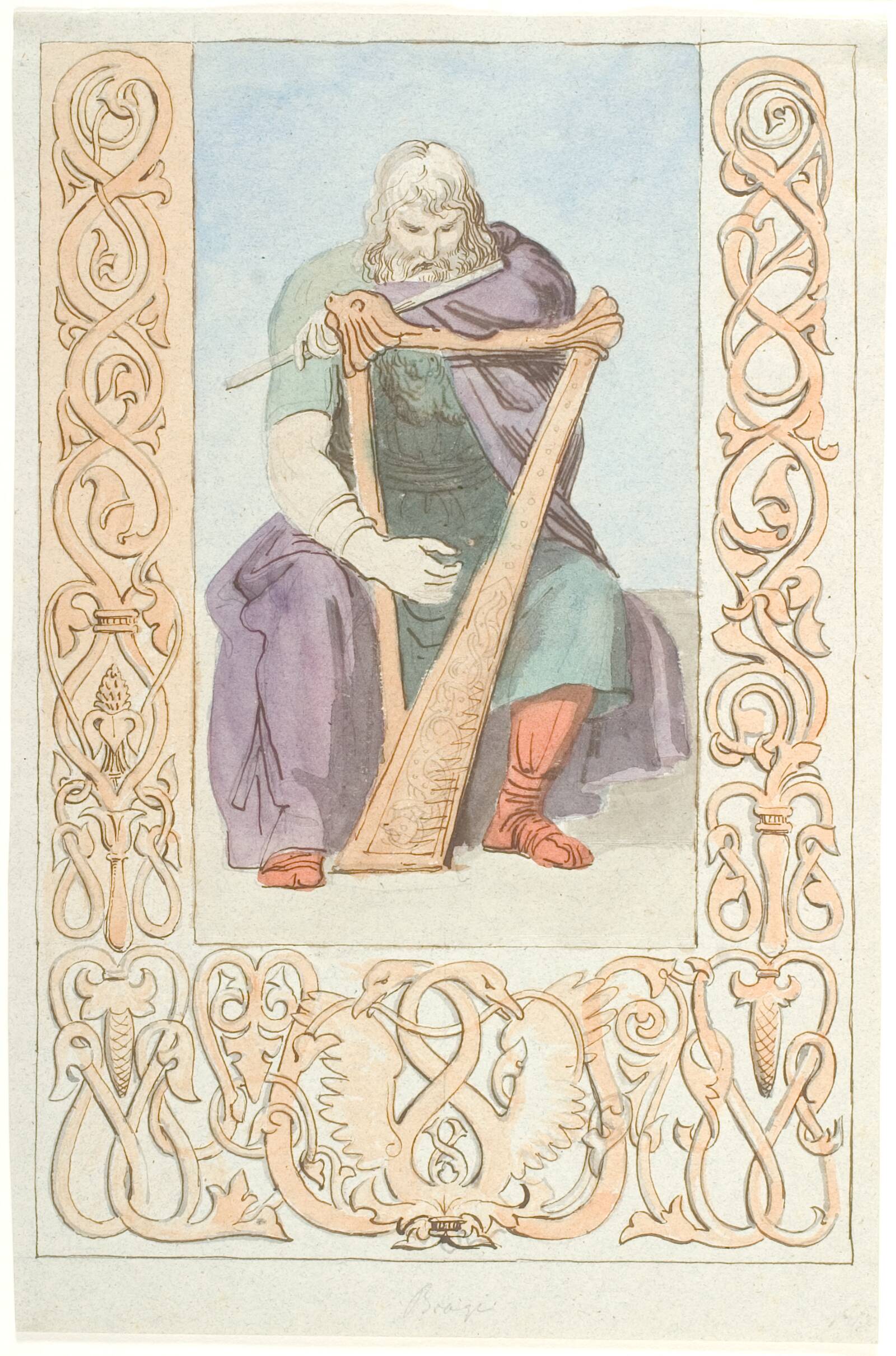 Brage, Lorenz Frølich, 1844