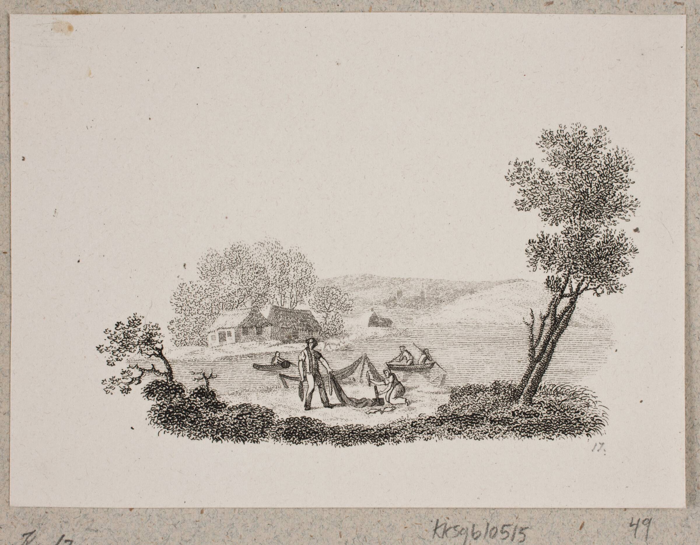 Den gamle og de unge fiske, Oluf Olufsen Bagge, 1831-1833