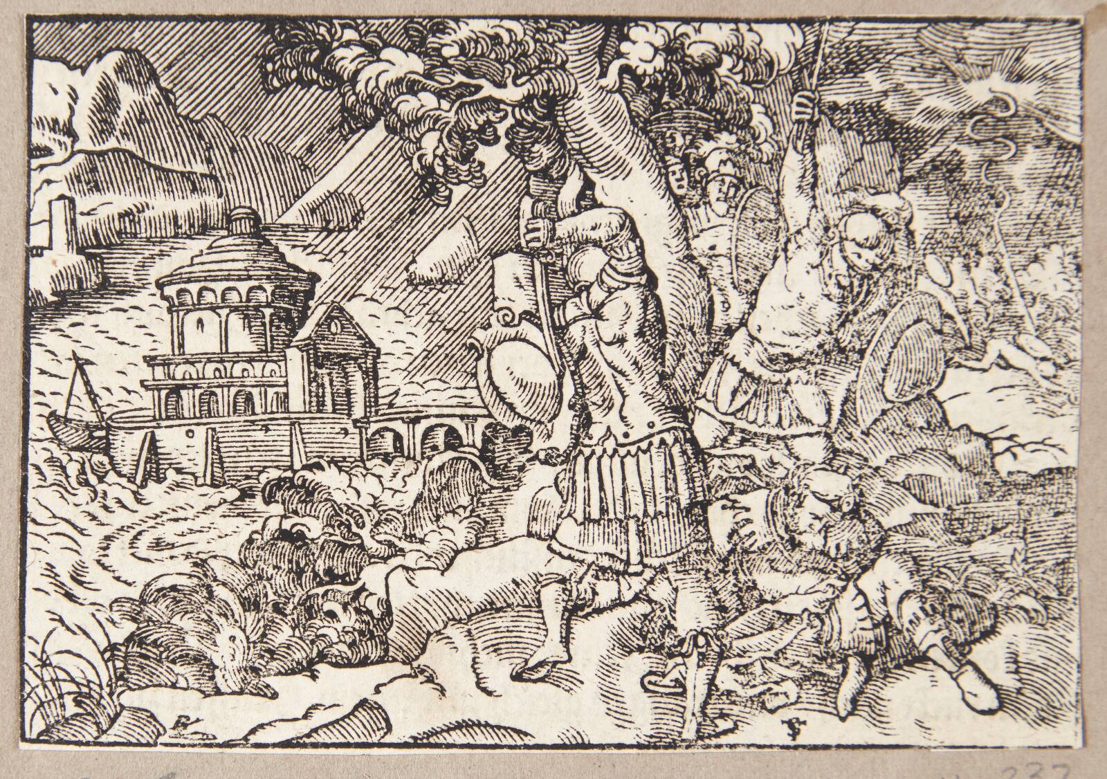 Romulus' død, Tobias Stimmer, 1574