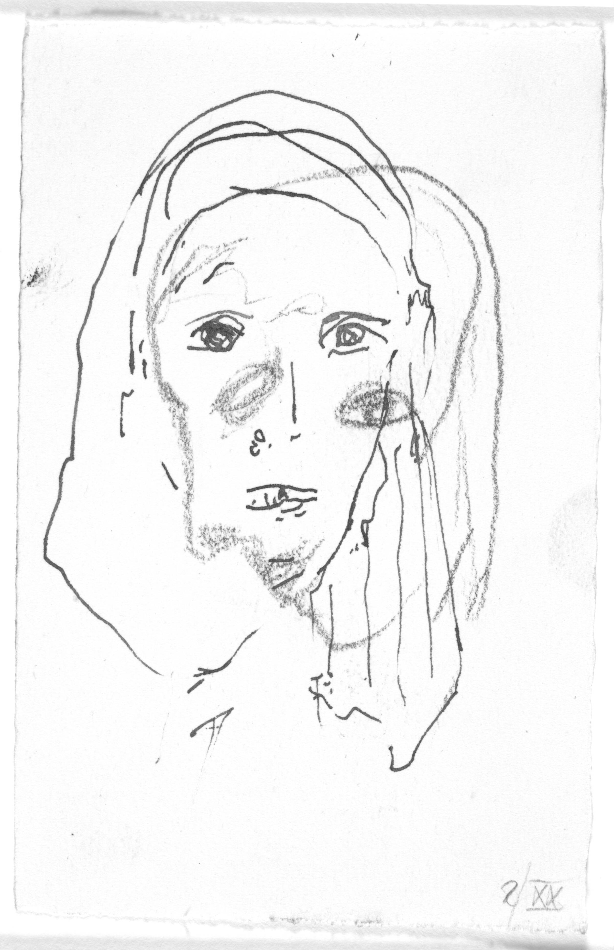 Skitse til tyvende sang i Homers Odyssé, Peter Brandes, 2001-2002