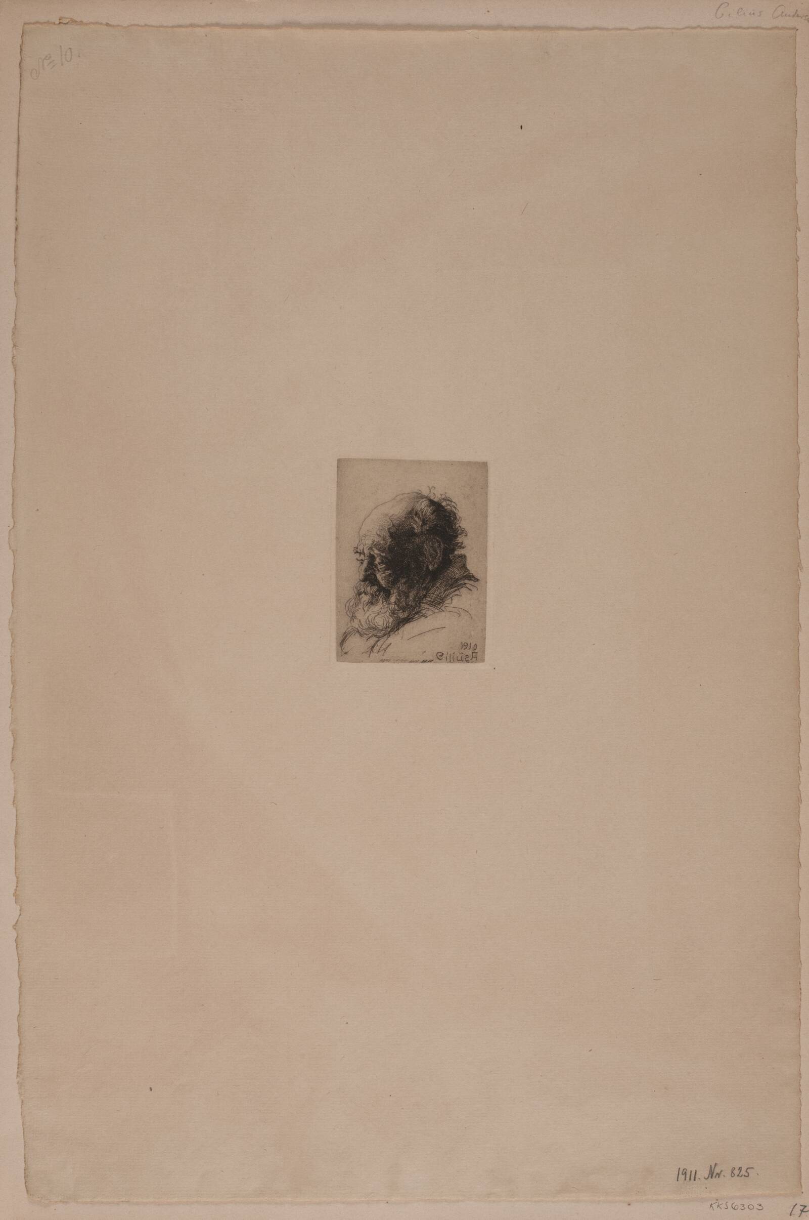 Gammel mand, Andersen, Cilius, 1910