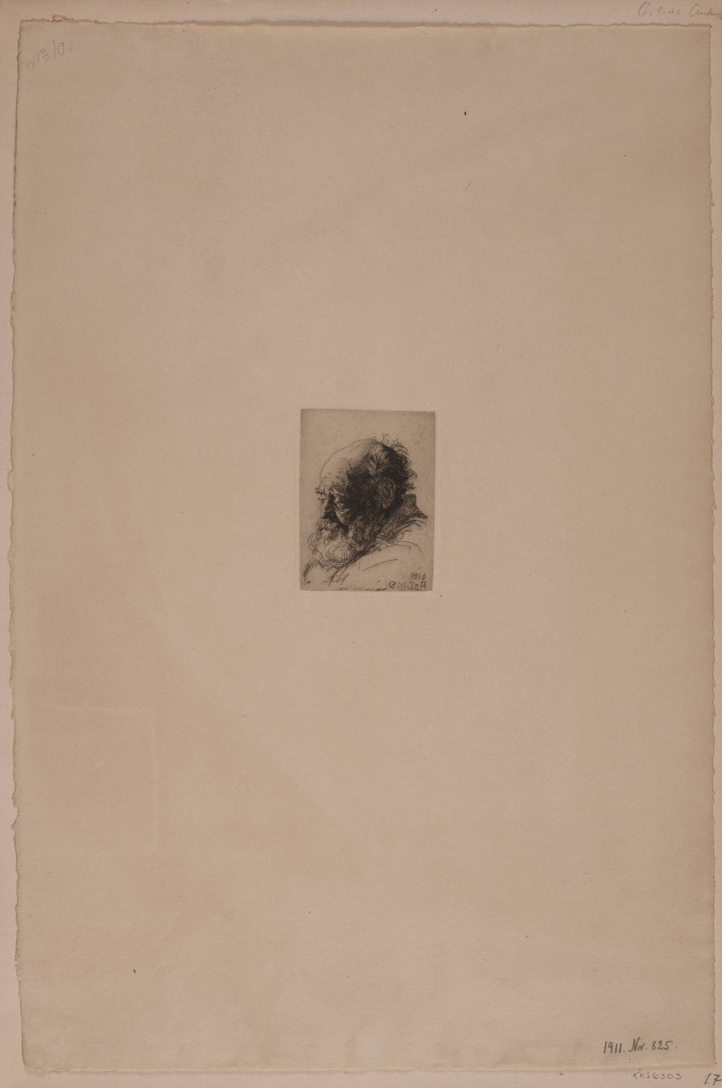 Gammel mand, Andersen, Cilius, 1910