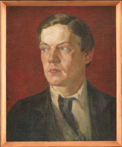 Portræt af den svenske maler Gustaf Wolmar