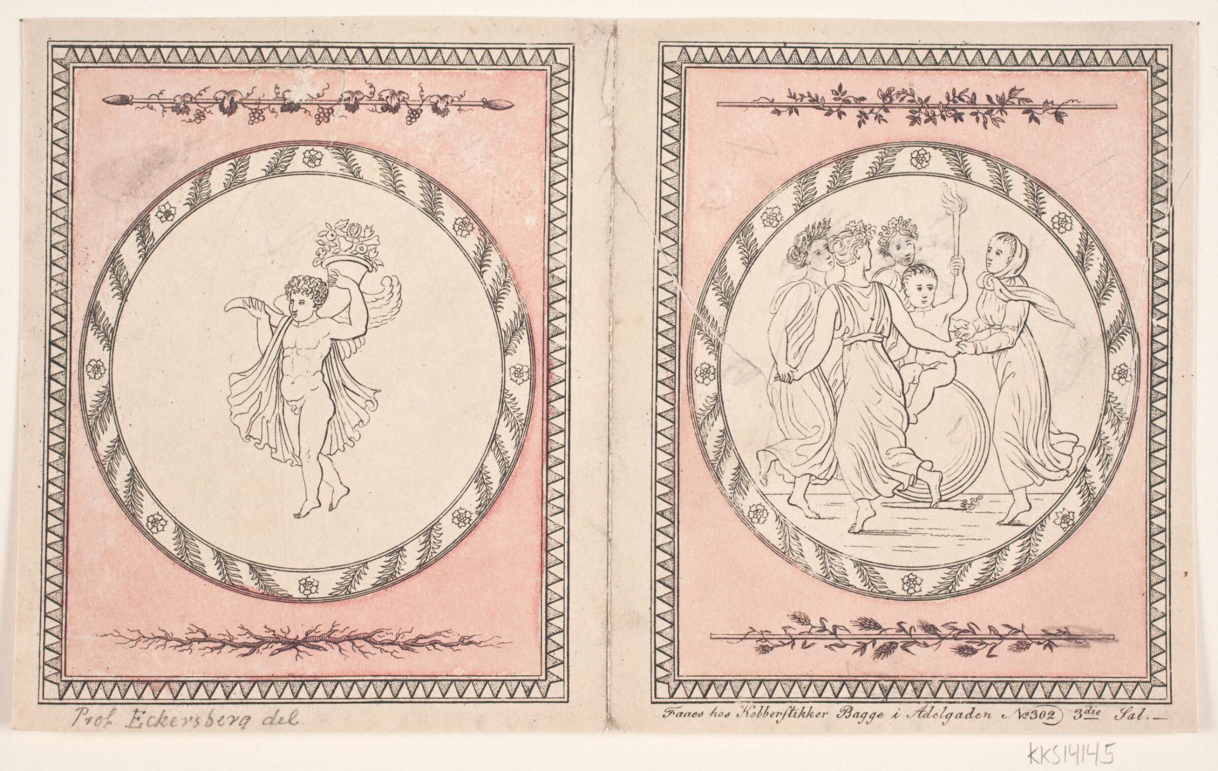 Omslag til Nytårsvers, Oluf Olufsen Bagge, 1806-1810