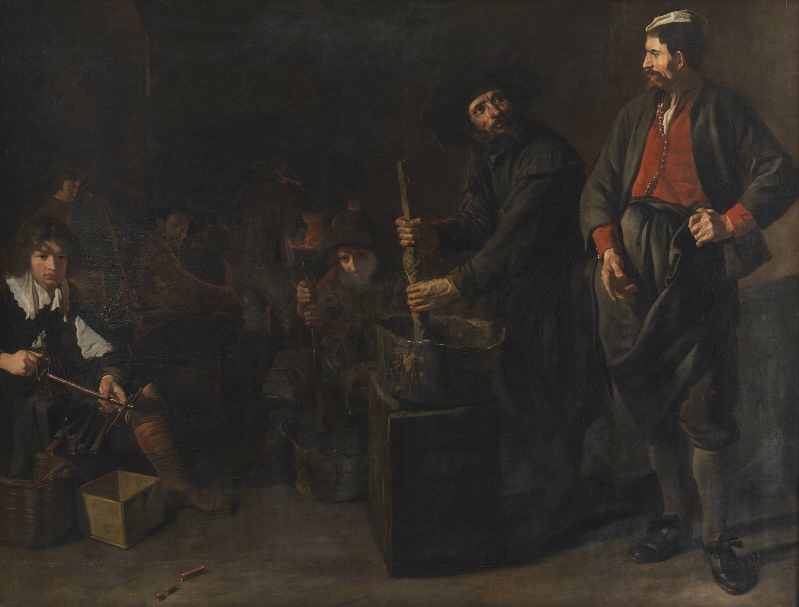 En glas-koralfabrik, Jacob van Loo, 1629-1670