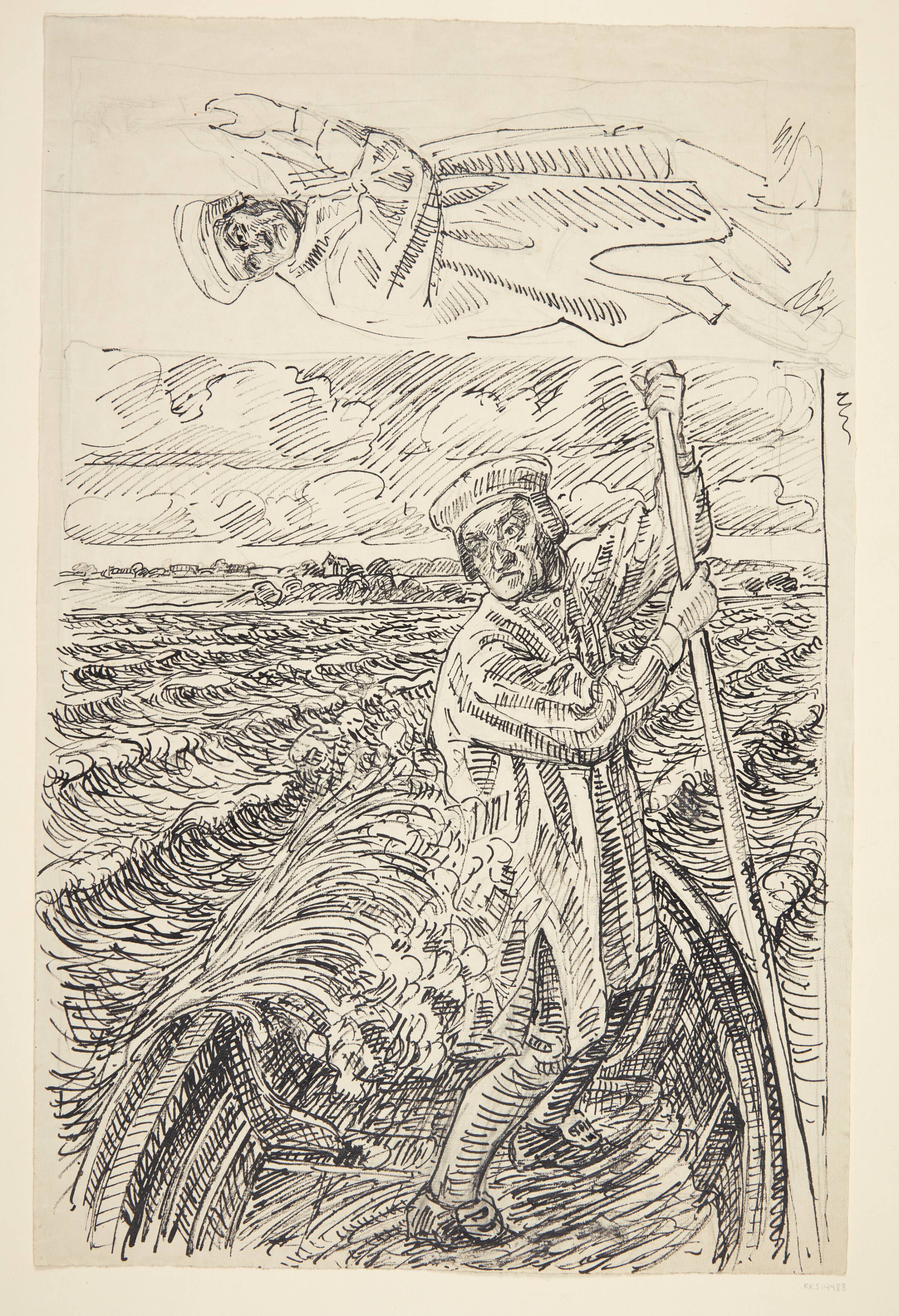 Præsten Hans Madsen stager over til Horneland, Peter Hansen, 1868-1928