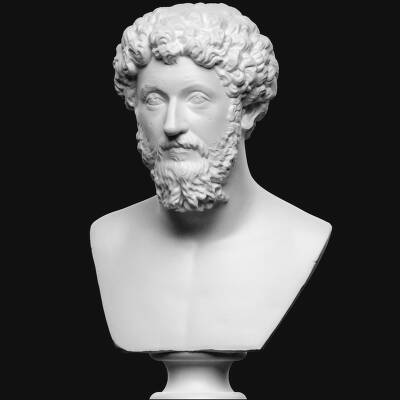 Portræt af Marcus Aurelius (kejser 161-180 e.Kr.)