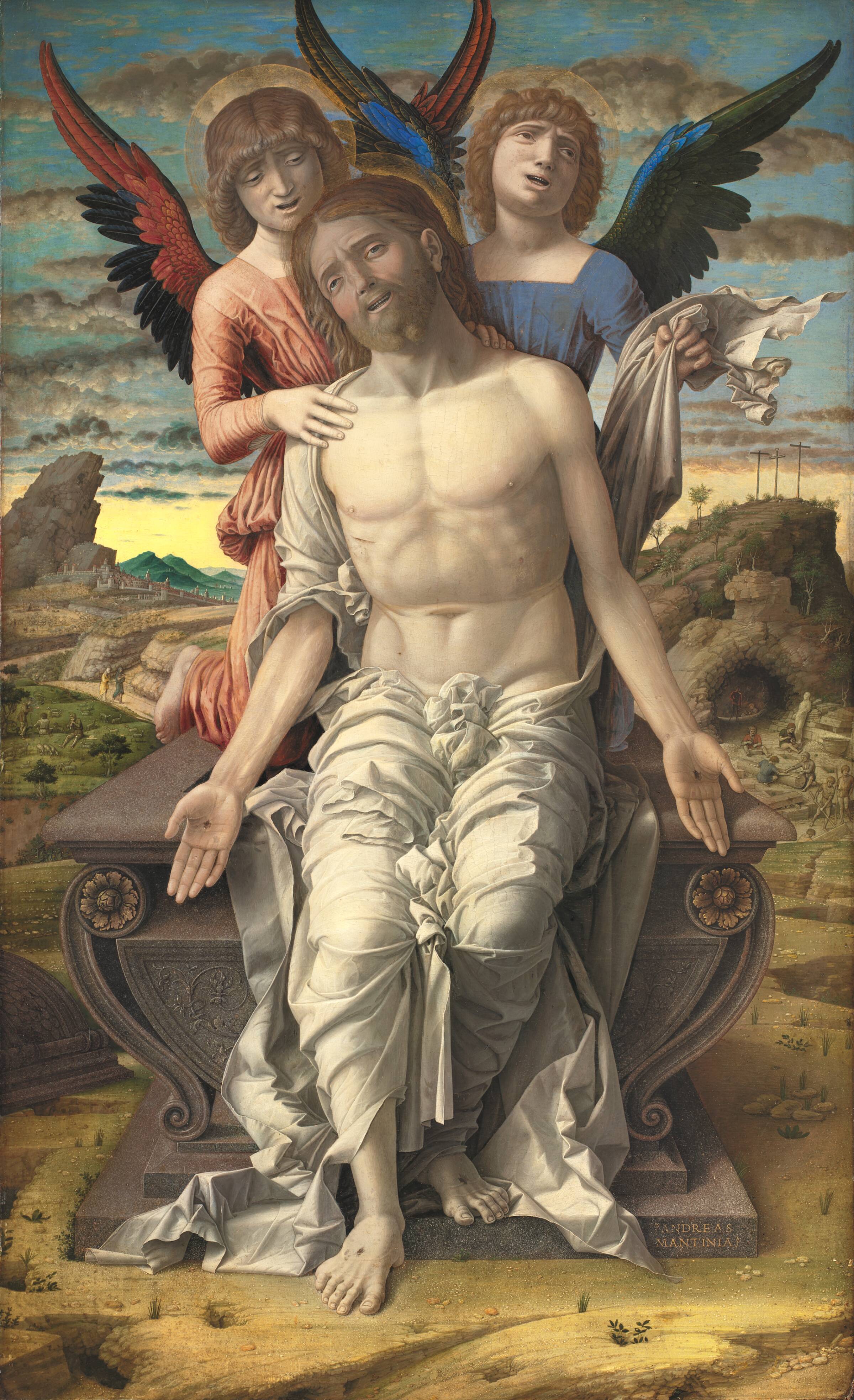 Kristus som den lidende frelser, Andrea Mantegna, 1485-1495