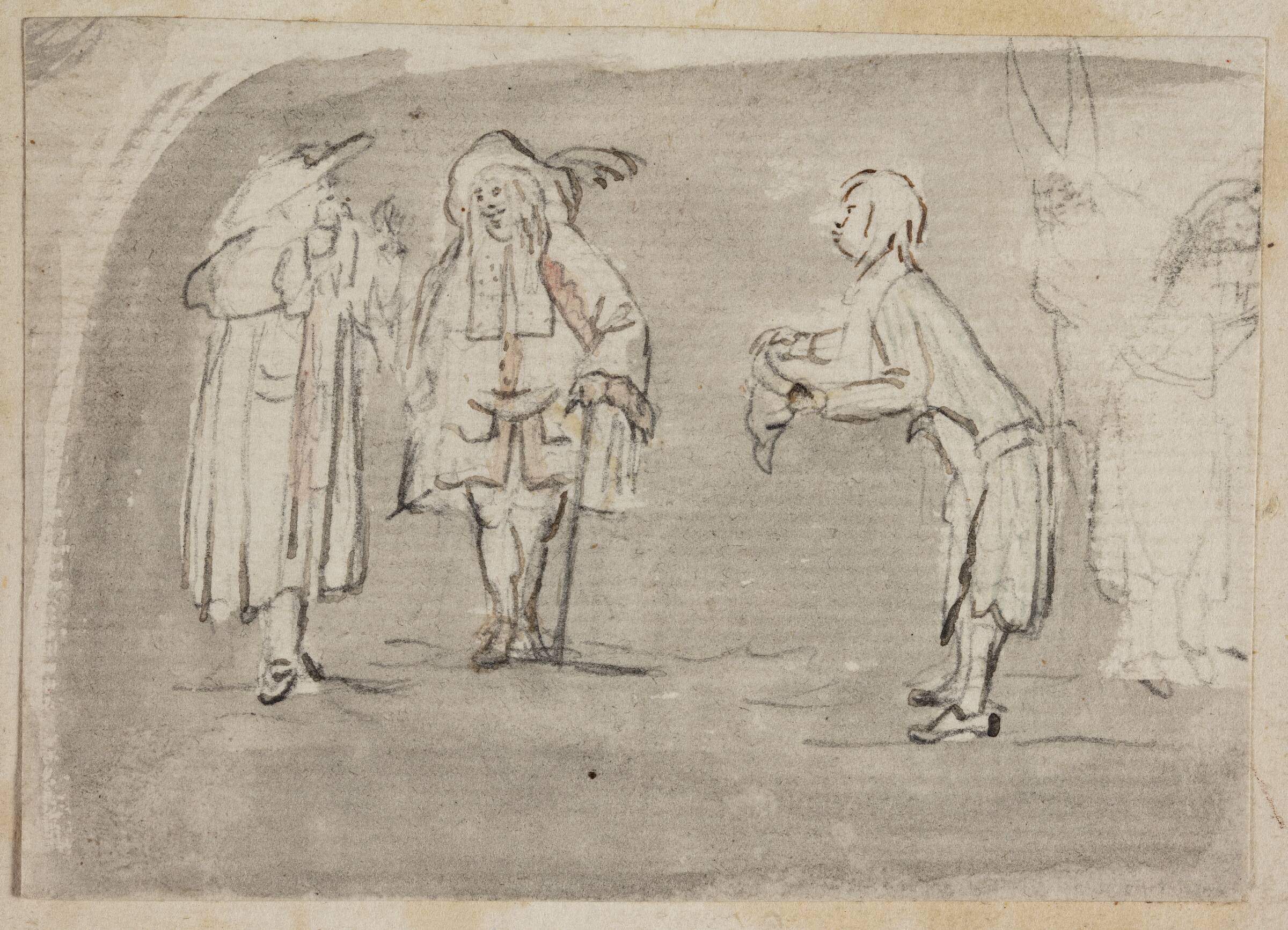 Scener fra Ludvig Holbergs "Maskerade", Peter Cramer, 1760-1769