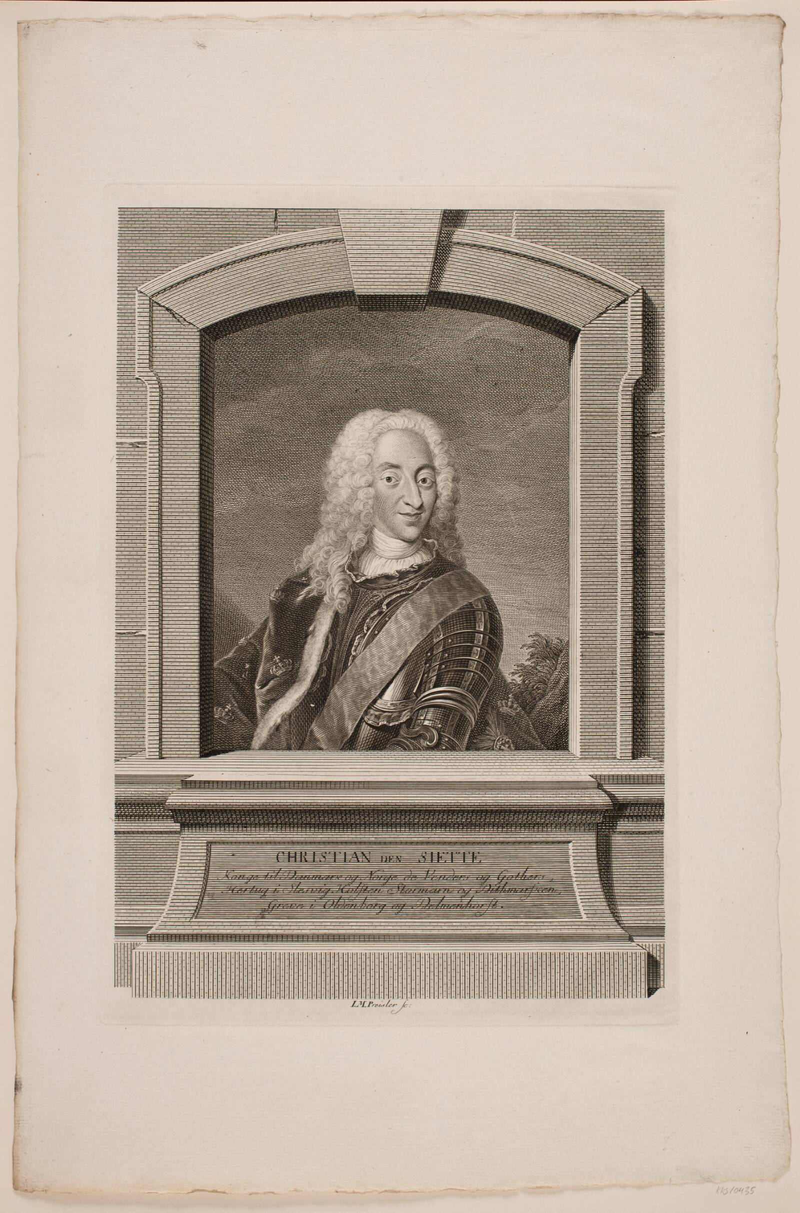 Kong Christian VI, J.M. Preisler, 1768-1771