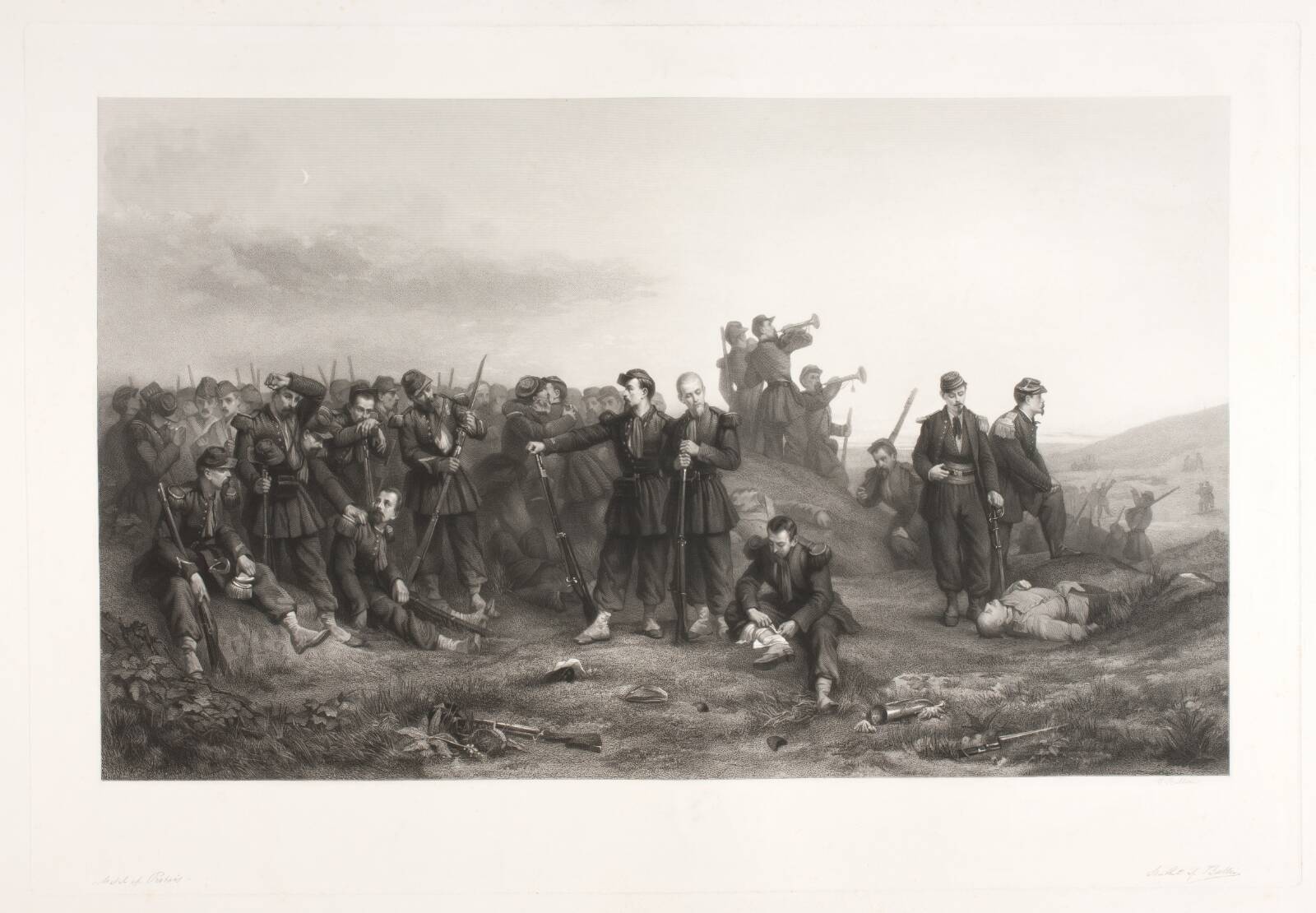 Natten efter slaget, Joel Ballin, 1848-1870