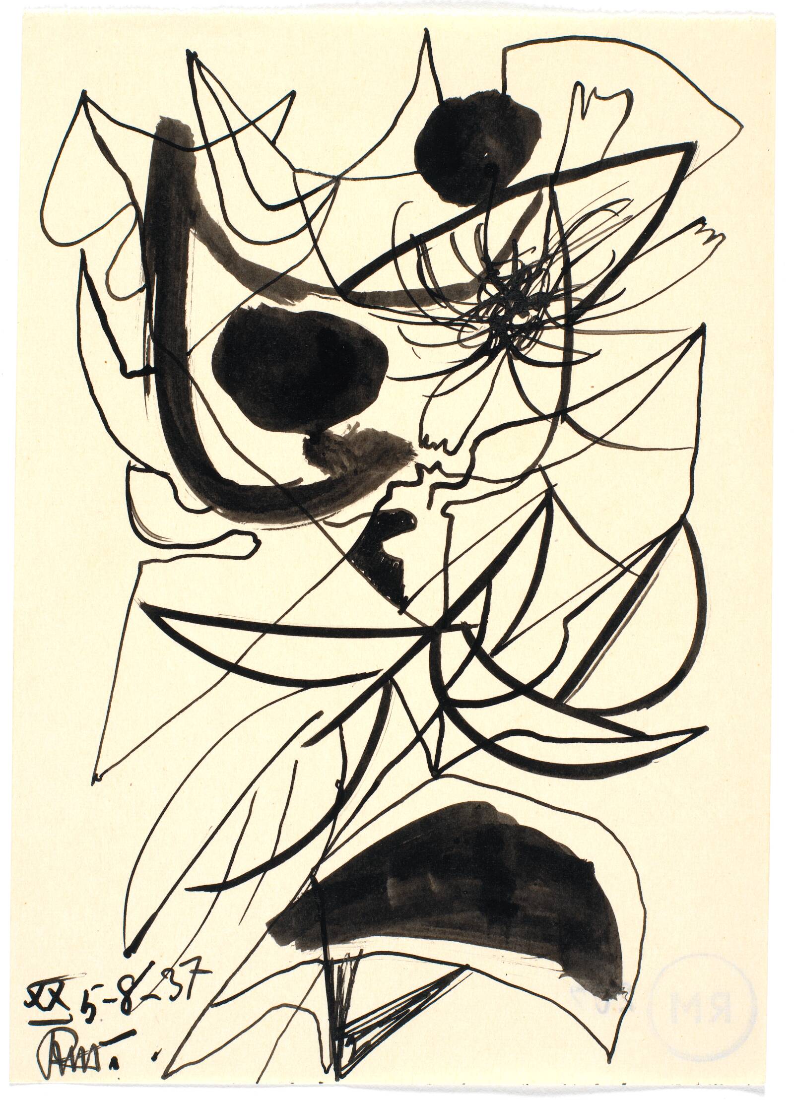 Botanisk figuration, Richard Mortensen, 1937