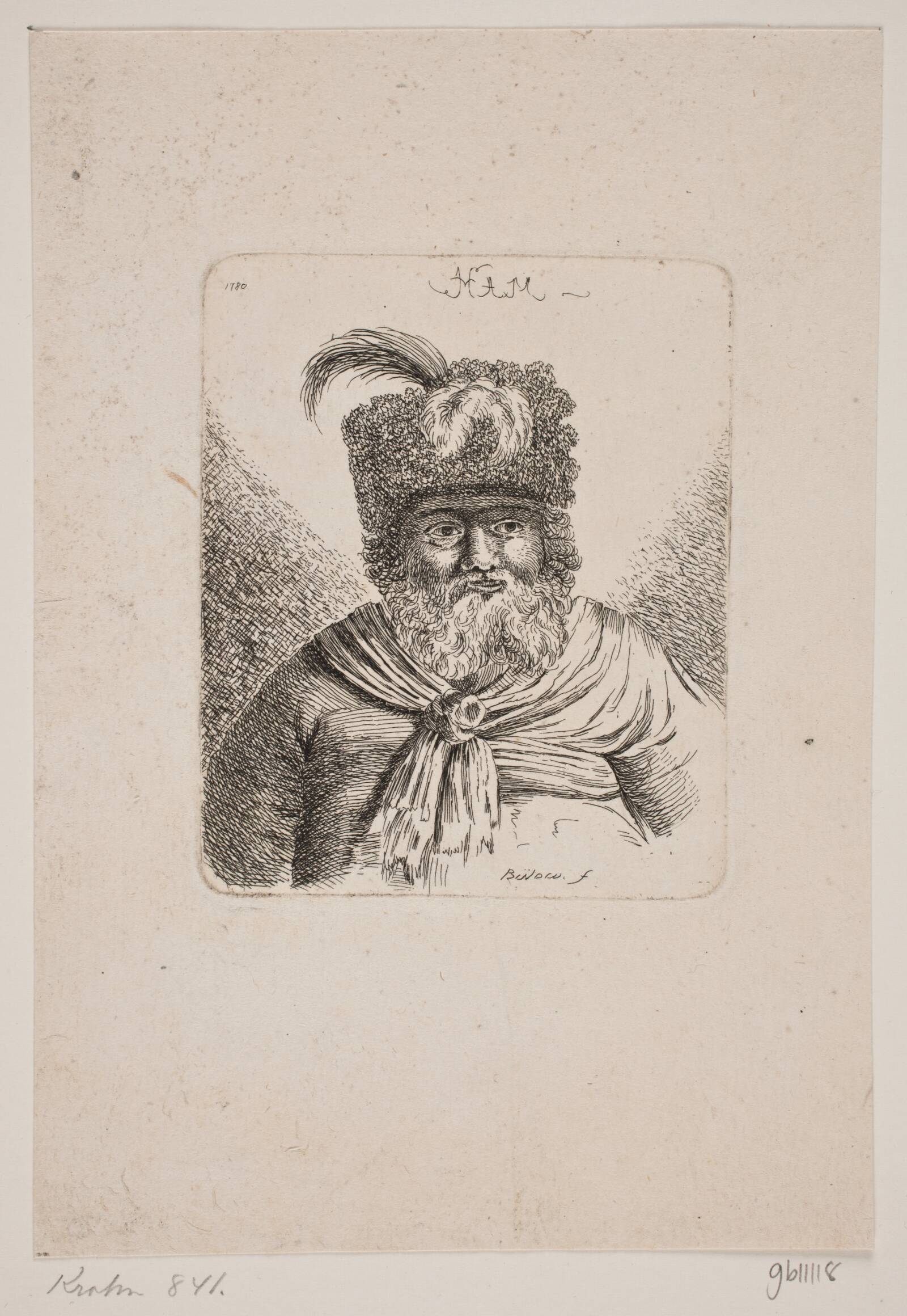 En orientaler, Johan Bülow, 1780