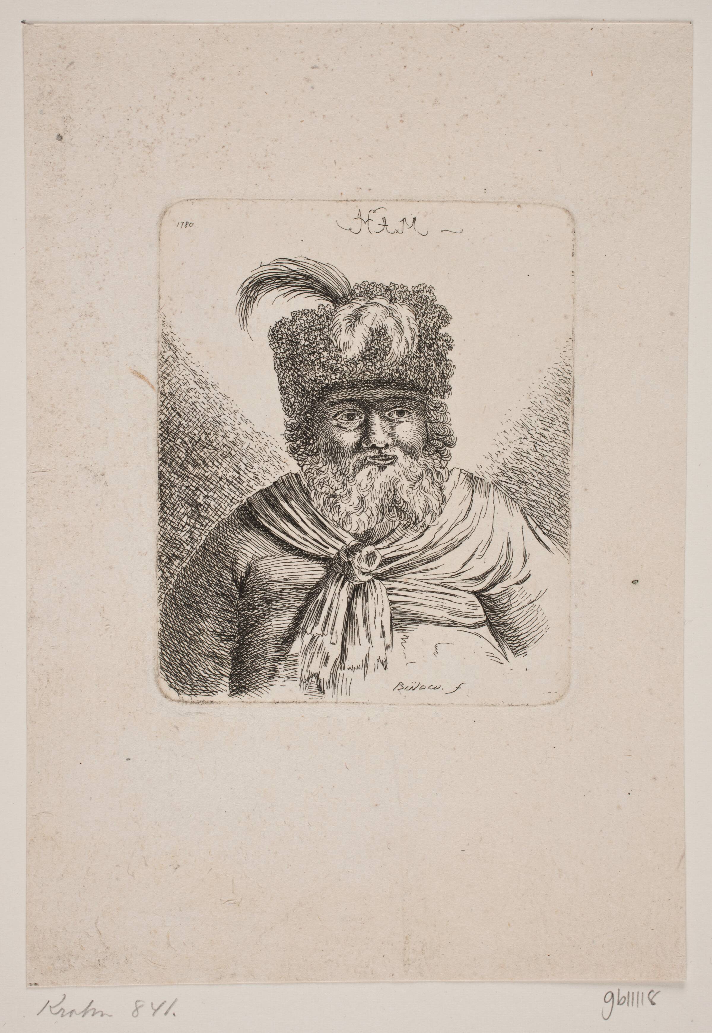 En orientaler, Johan Bülow, 1780