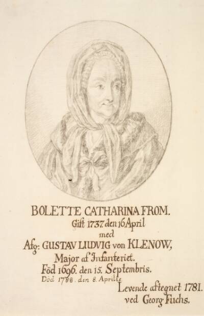 Portræt af Bolette Catharina From