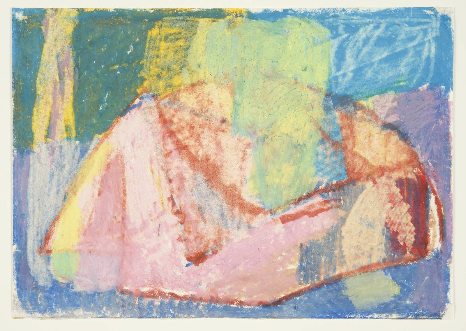 Abstrakt komposition, Inger Hanmann, 1961