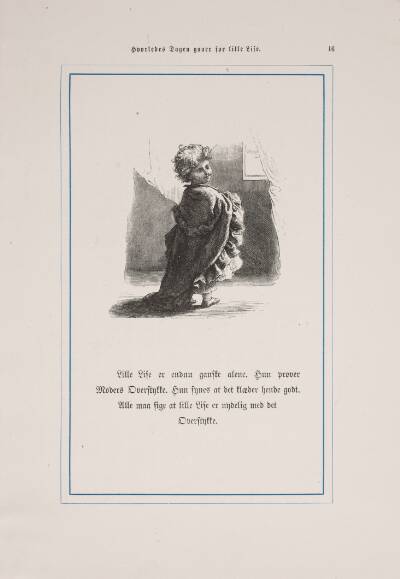 Illustration til "Hvorledes Dagen gaaer for Lille Lise"