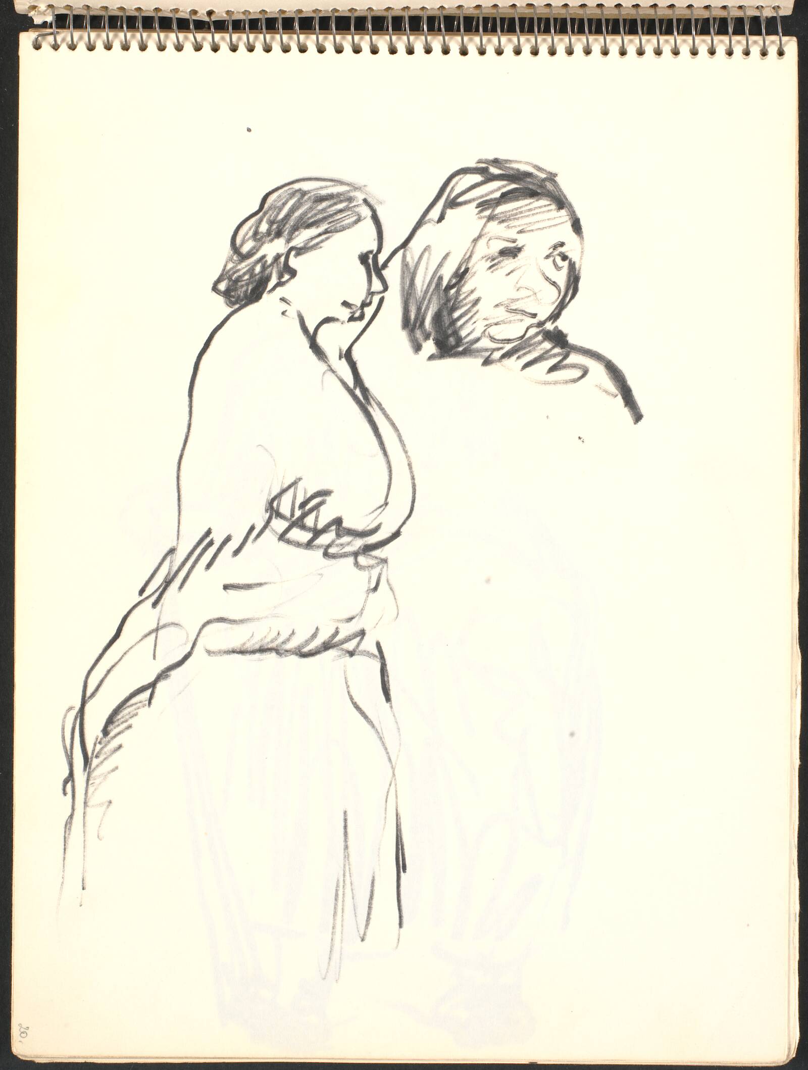 Figurstudier fra gaden, Gottfred Eickhoff, 1952