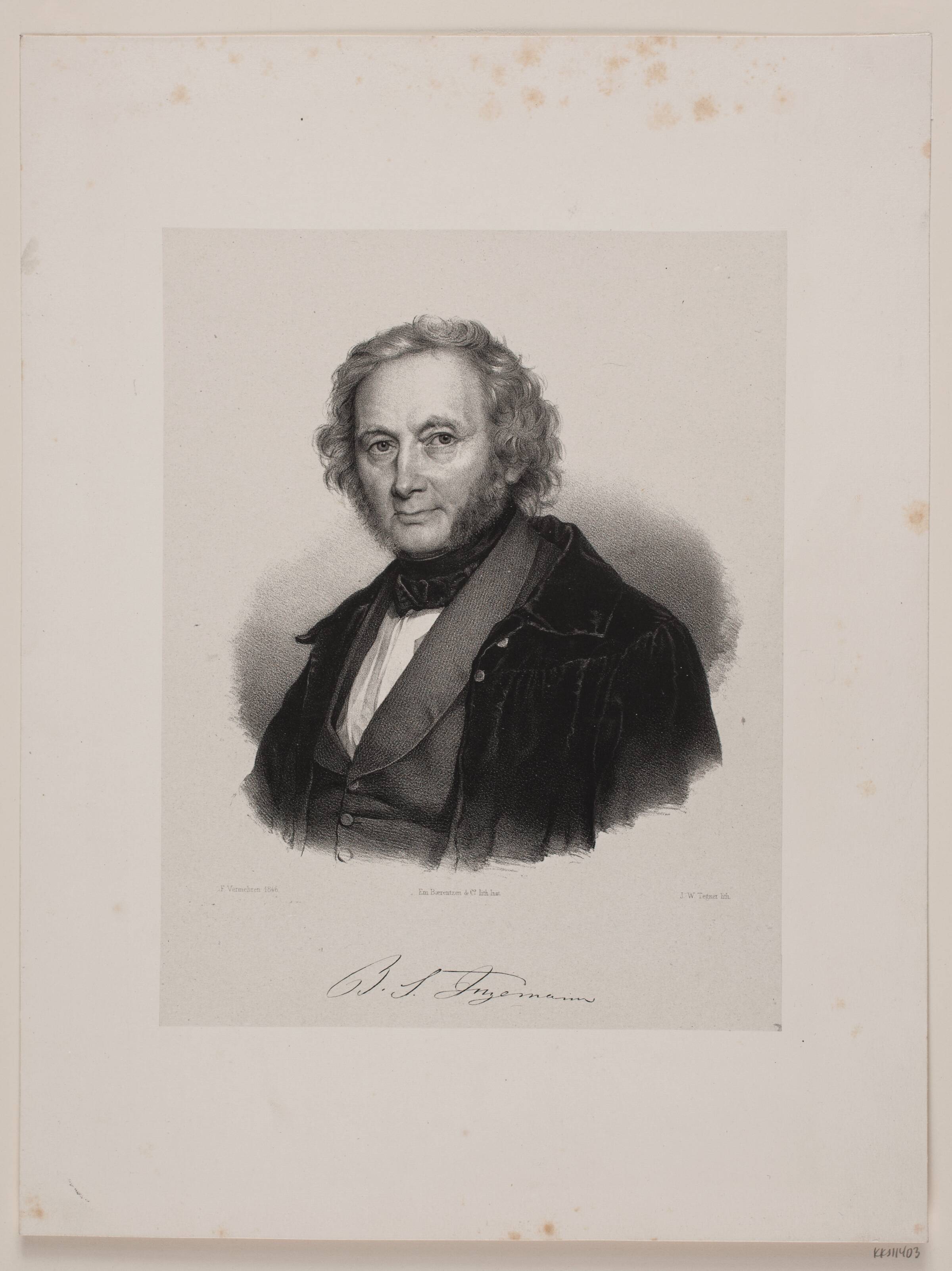 B. S. Ingemann, Isac Wilhelm Tegner, 1815-1893