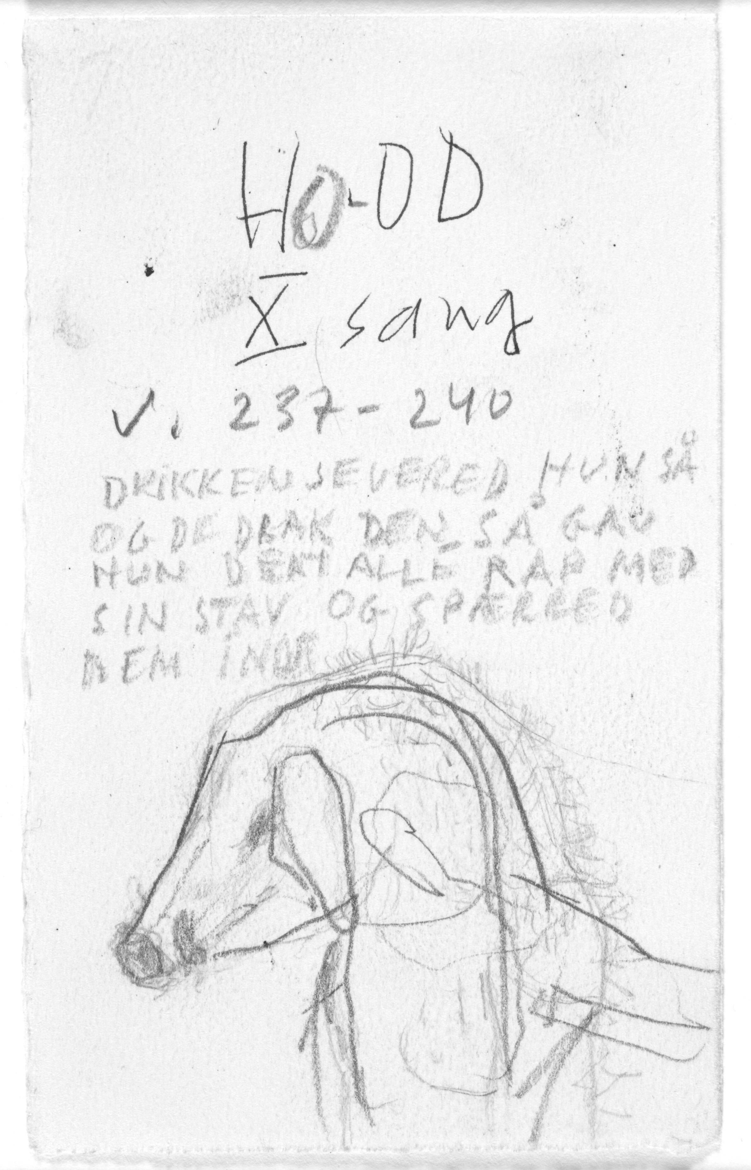 Skitse til tiende sang i Homers Odyssé, Peter Brandes, 2001-2002