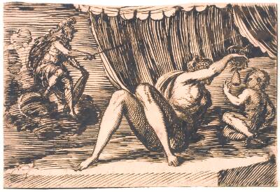Mars, Venus, holdende en pære, og et barn