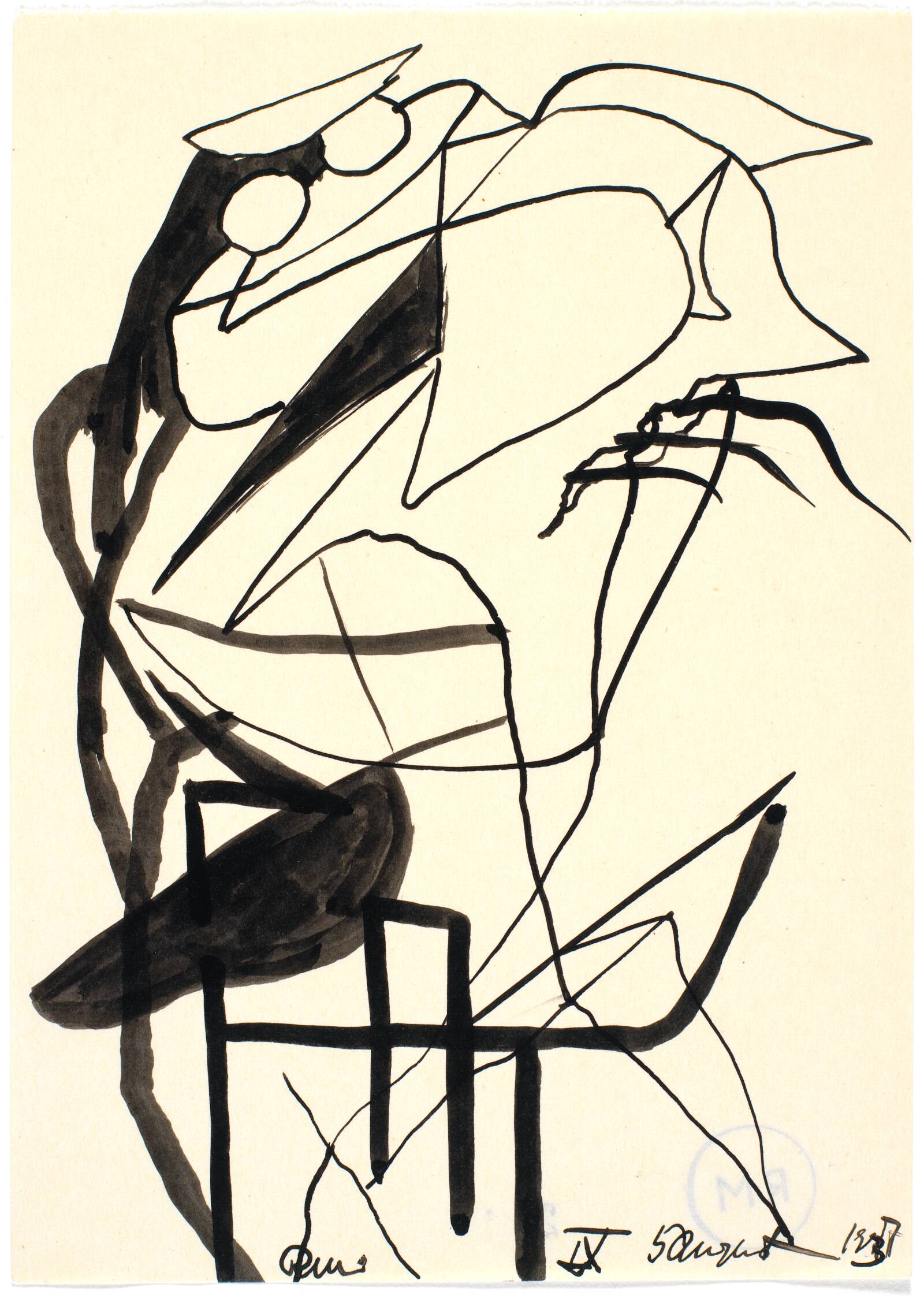 Botanisk figuration, Richard Mortensen, 1937