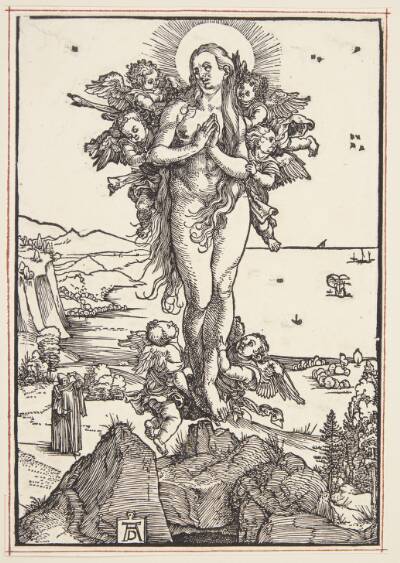 Maria Magdalene føres til himmels af englene