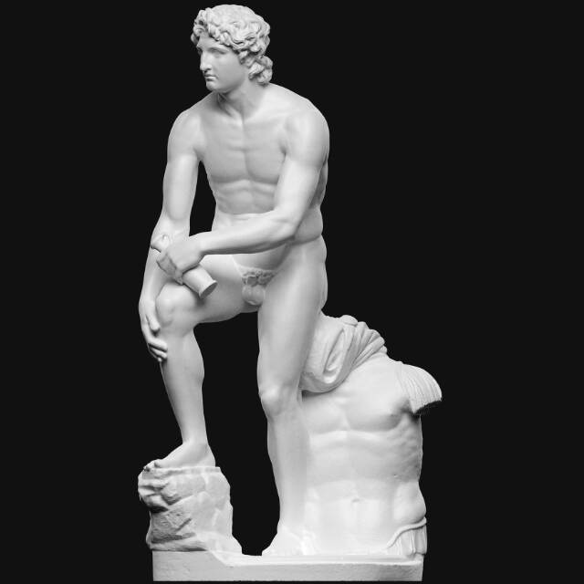 Alexander the Great, standing, the Rondanini Alexander 3D model by SMK, National Gallery of Denmark