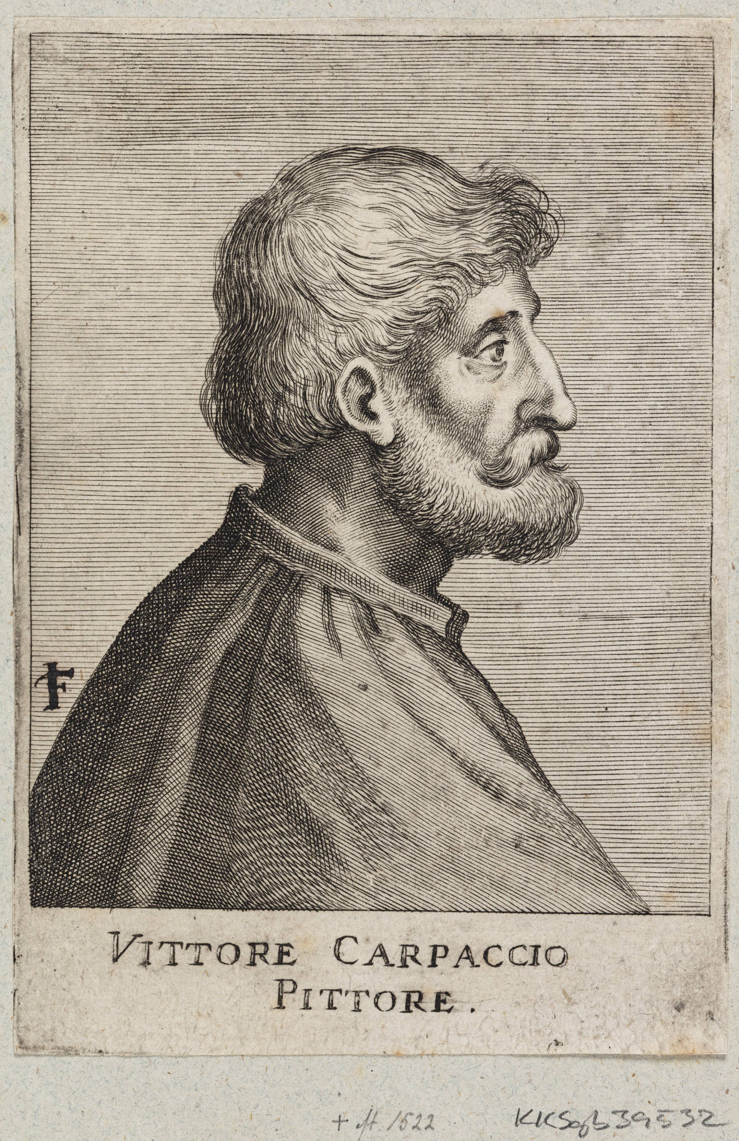 Portræt af Vittore Carpaccio, Giacomo Piccini, 1648