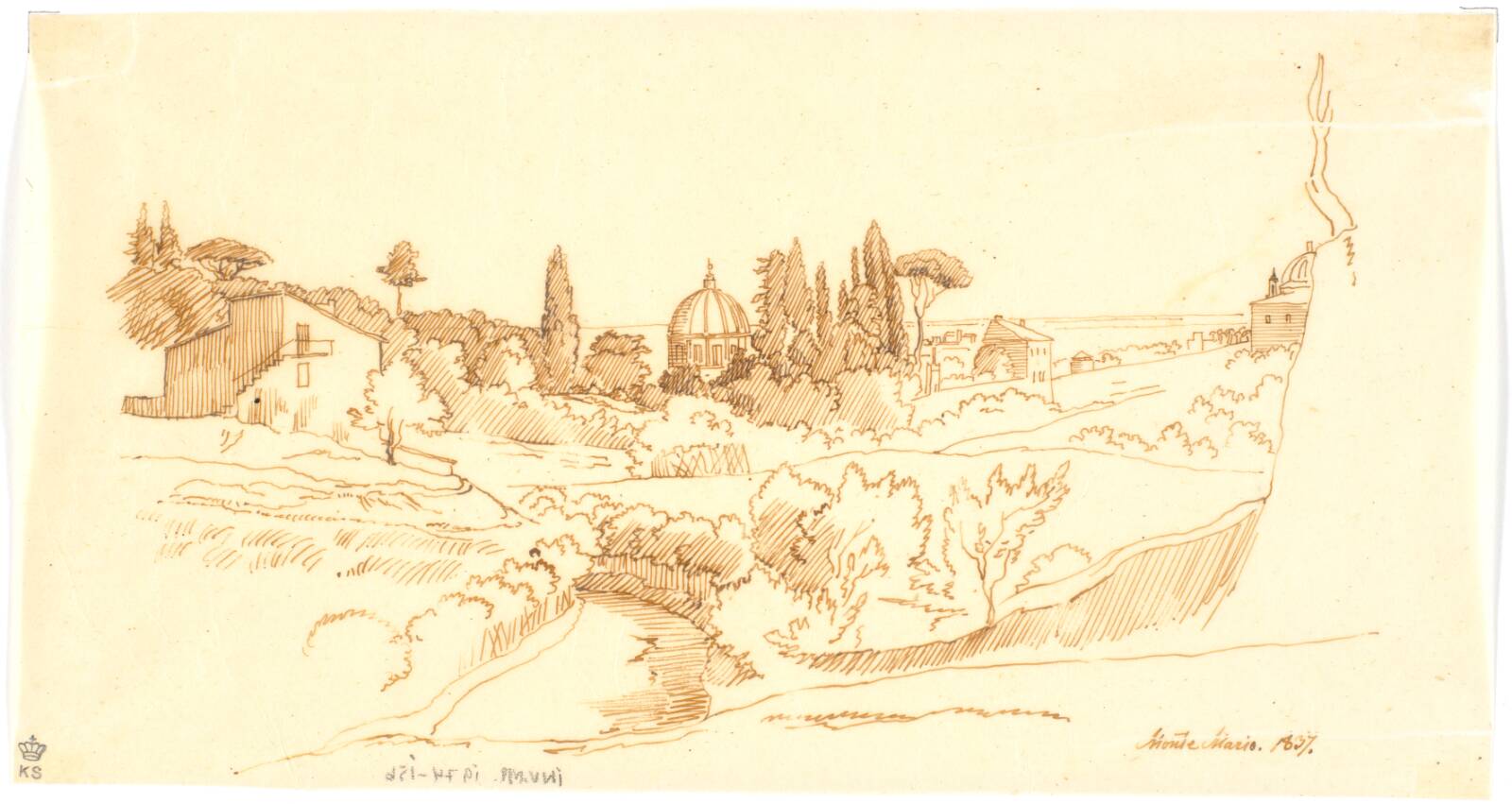 Monte Mario, Martinus Rørbye, 1837