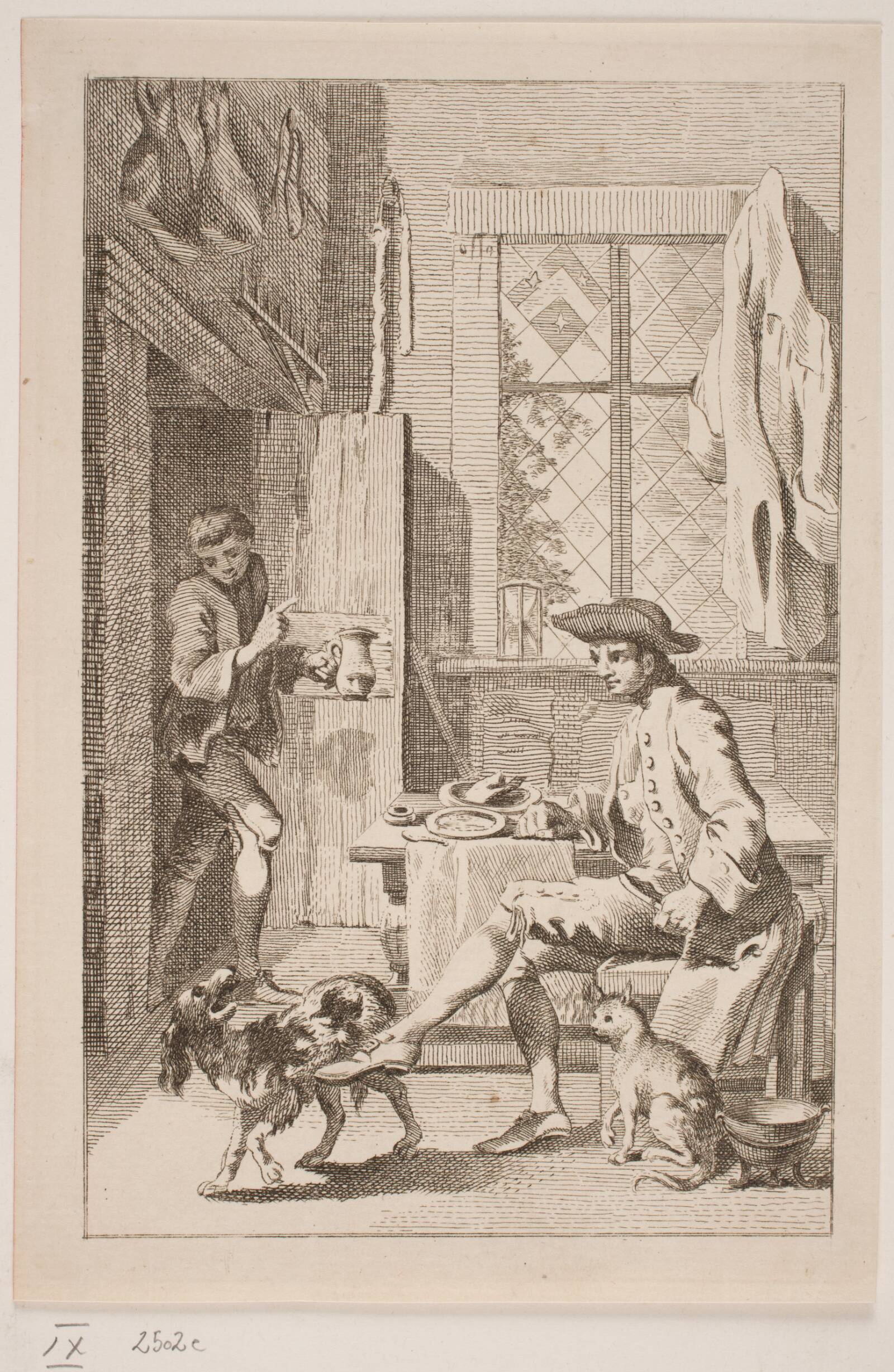 Bonden, Katten og Hunden, Hans Quist, 1760