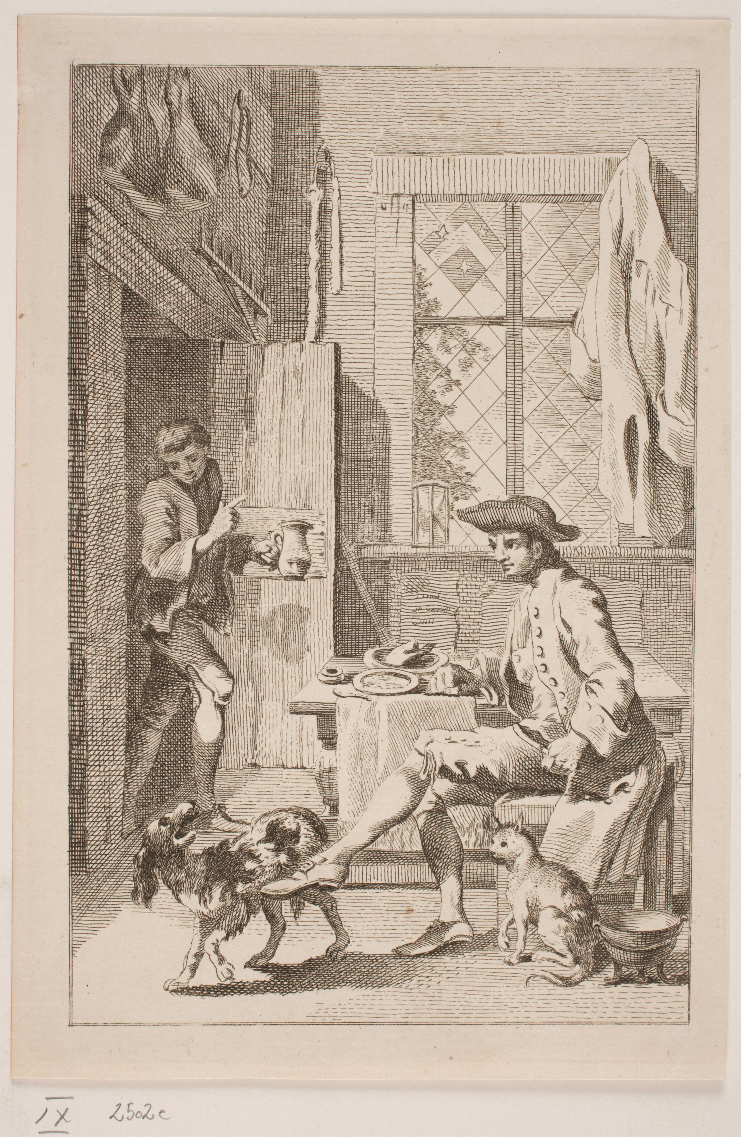 Bonden, Katten og Hunden, Hans Quist, 1760