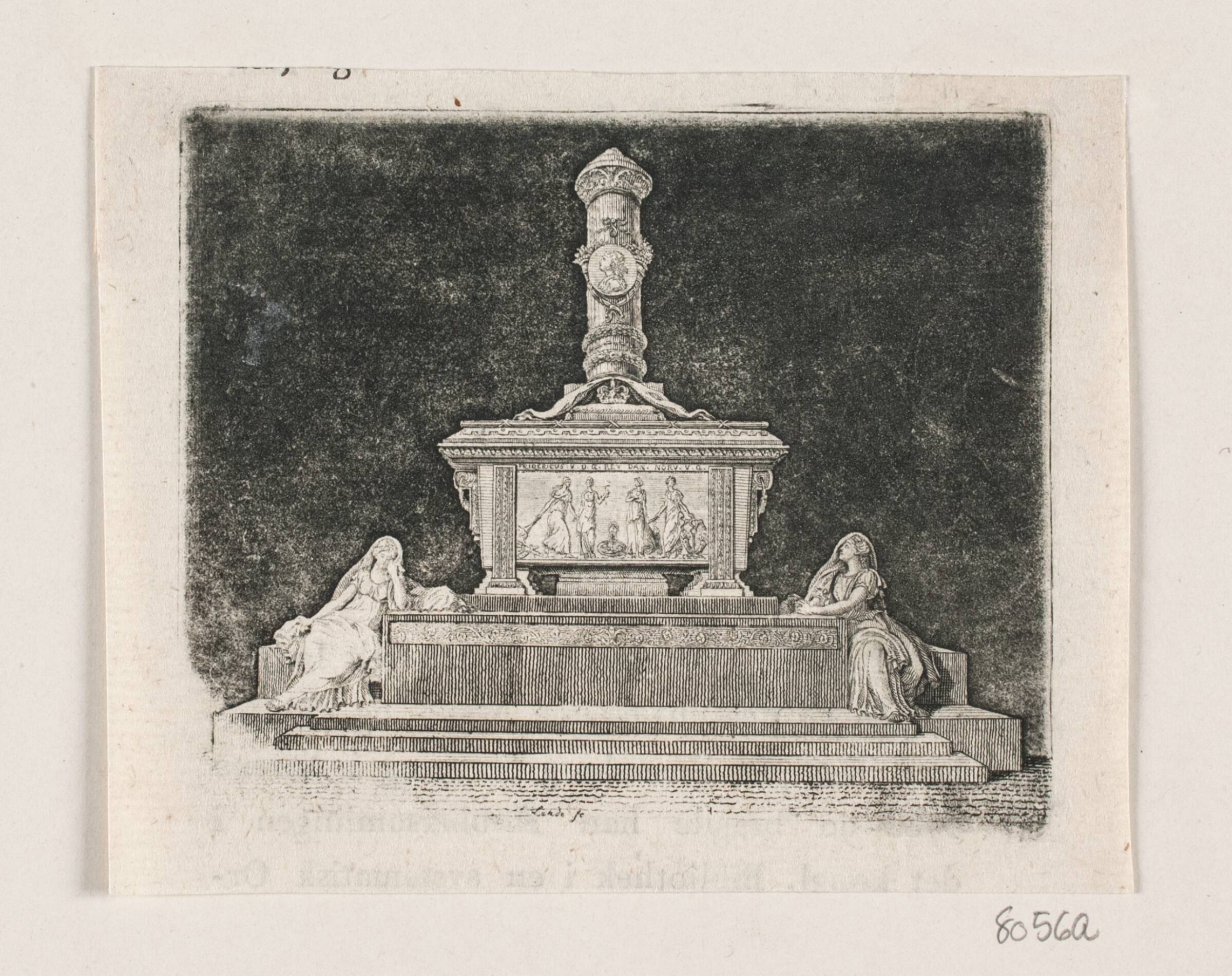 Frederik d. 5.'s monument i Roskilde, Gerhard Ludvig Lahde, 1765-1833