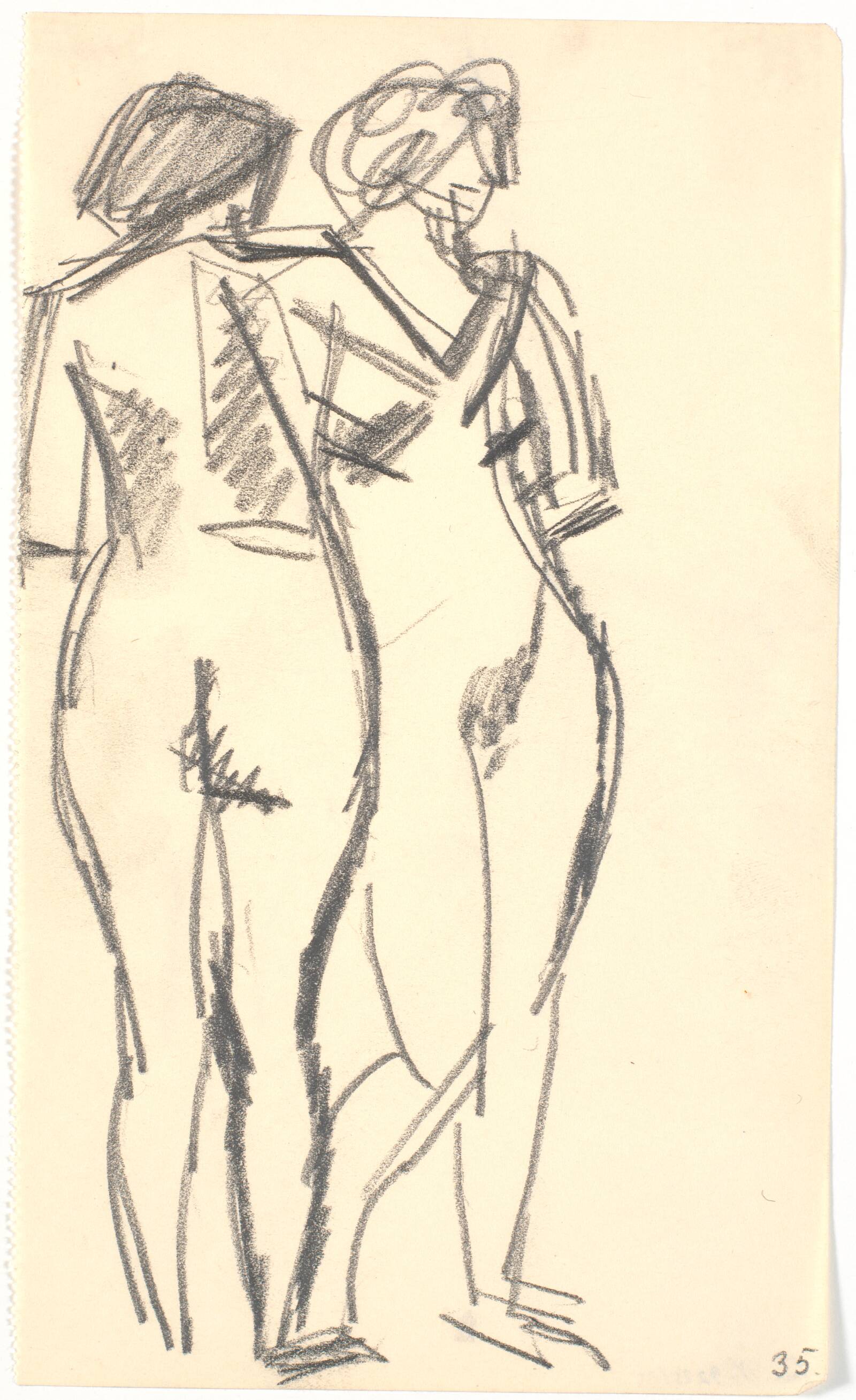 To stående modeller, Isakson, Karl, 1914-1915