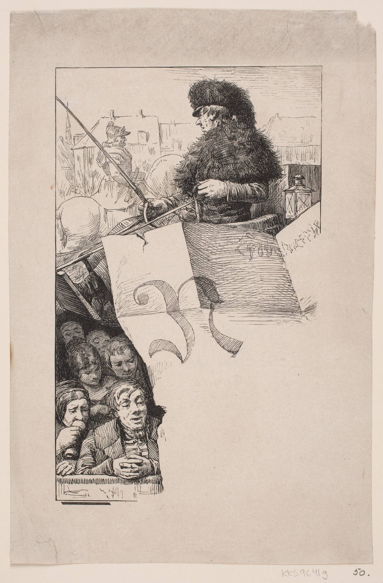 Illustration til St. St. Blicher, "E Bindstouv", Ubekendt, 1870-1881