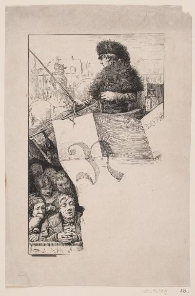 Illustration til St. St. Blicher, "E Bindstouv"