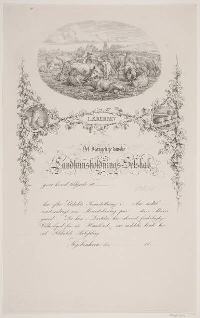 Lærebrev for det Kgl. Landhusholdningsselskab
