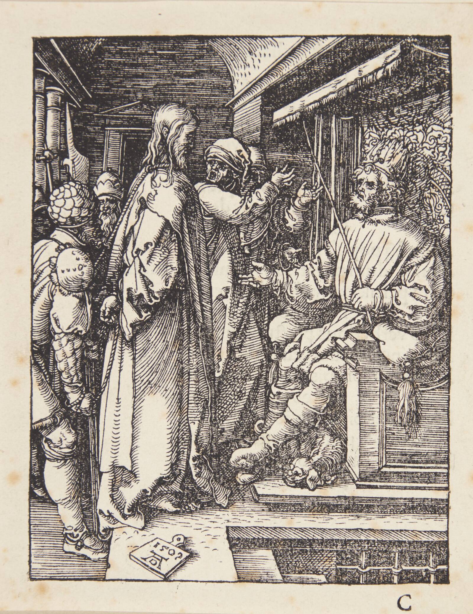 Kristus for Herodes, Albrecht Dürer, 1509